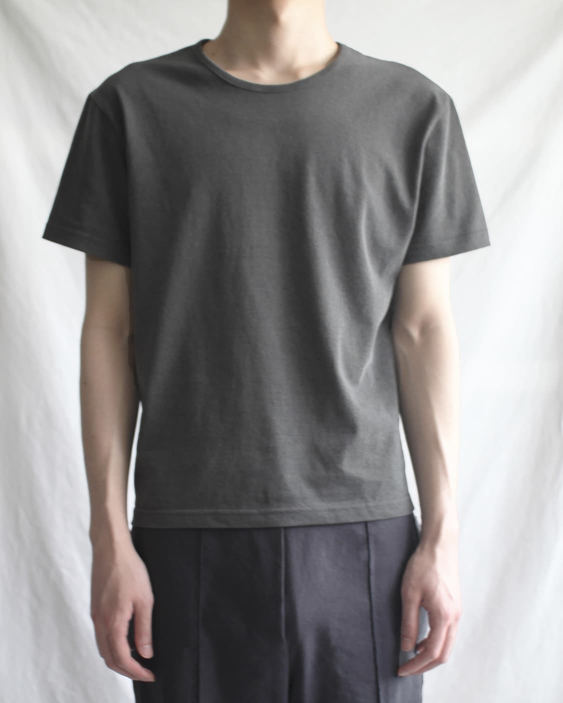 Size 1 )[Les] Brev t-shirt  (Charcoal) 상품이미지3
