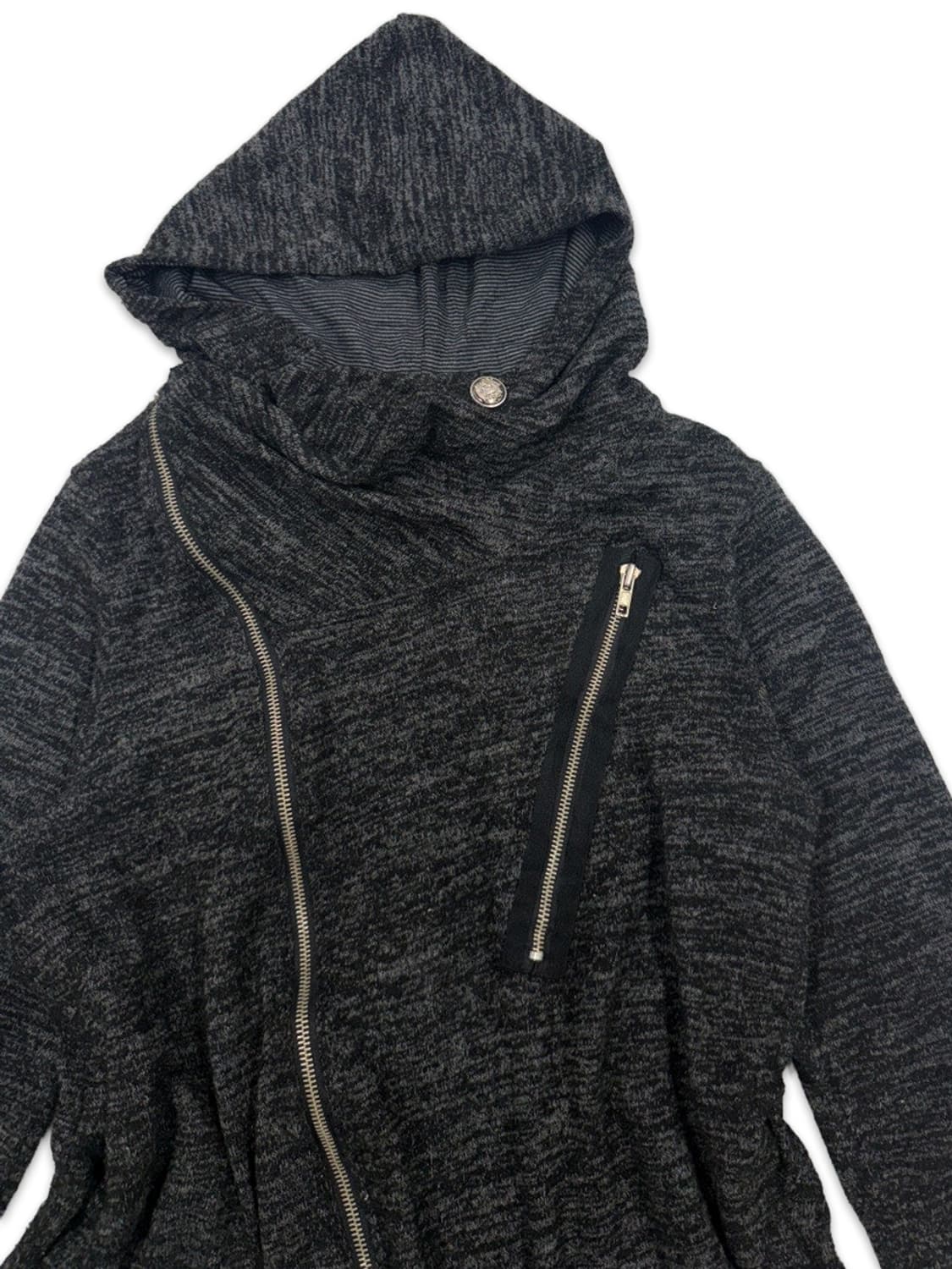 빈티지 ALGONQUINS 지퍼 라인 포인트 펑크 후드집업 상품이미지3