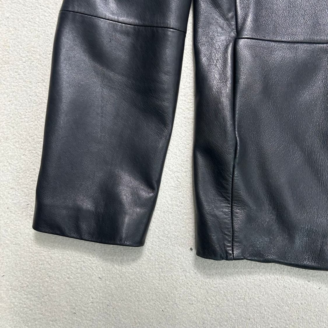 프라이아스 클래식 블랙 레더 자켓 100 상품이미지2