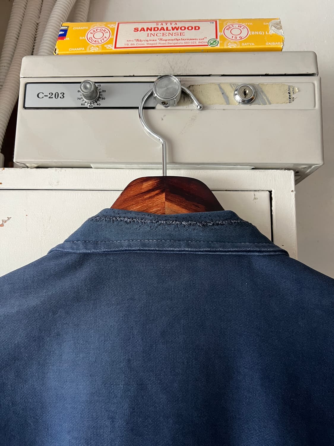 [M]90's 빈티지 워싱 몰스킨 프렌치 워크 자켓 상품이미지7