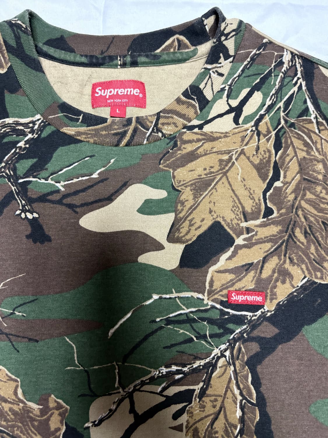 슈프림 스몰 박스 티셔츠 우드랜드 카모 상품이미지2