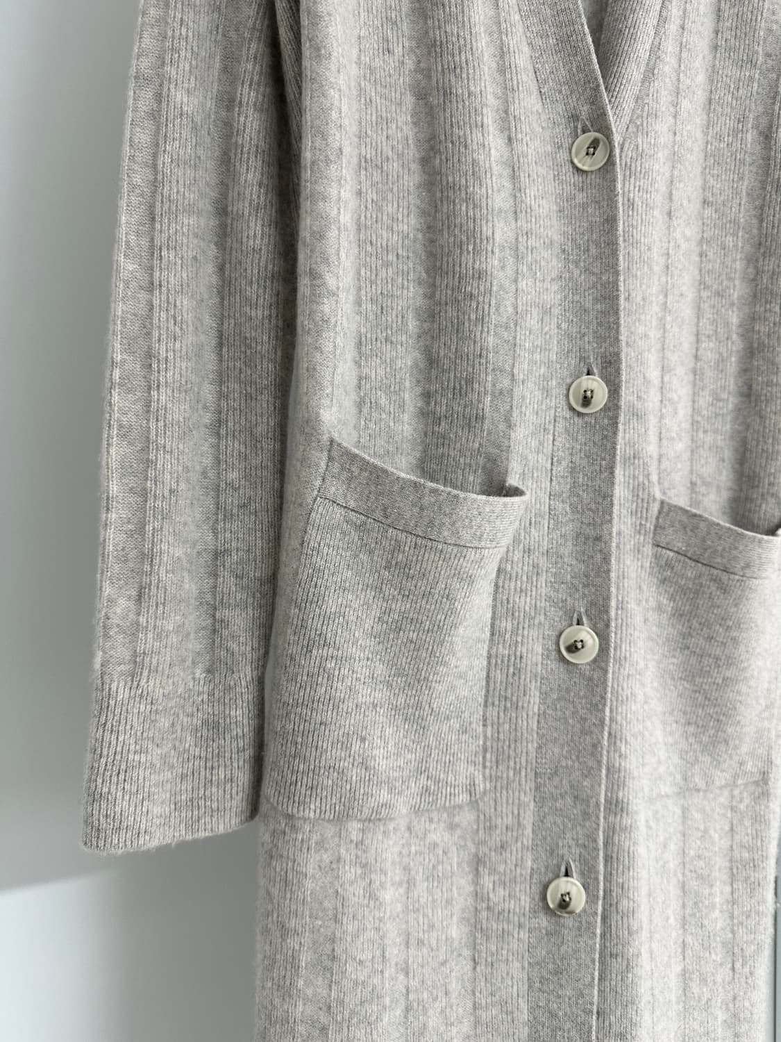 [클럽모나코] 여성 100% 캐시미어 롱가디건 상품이미지3