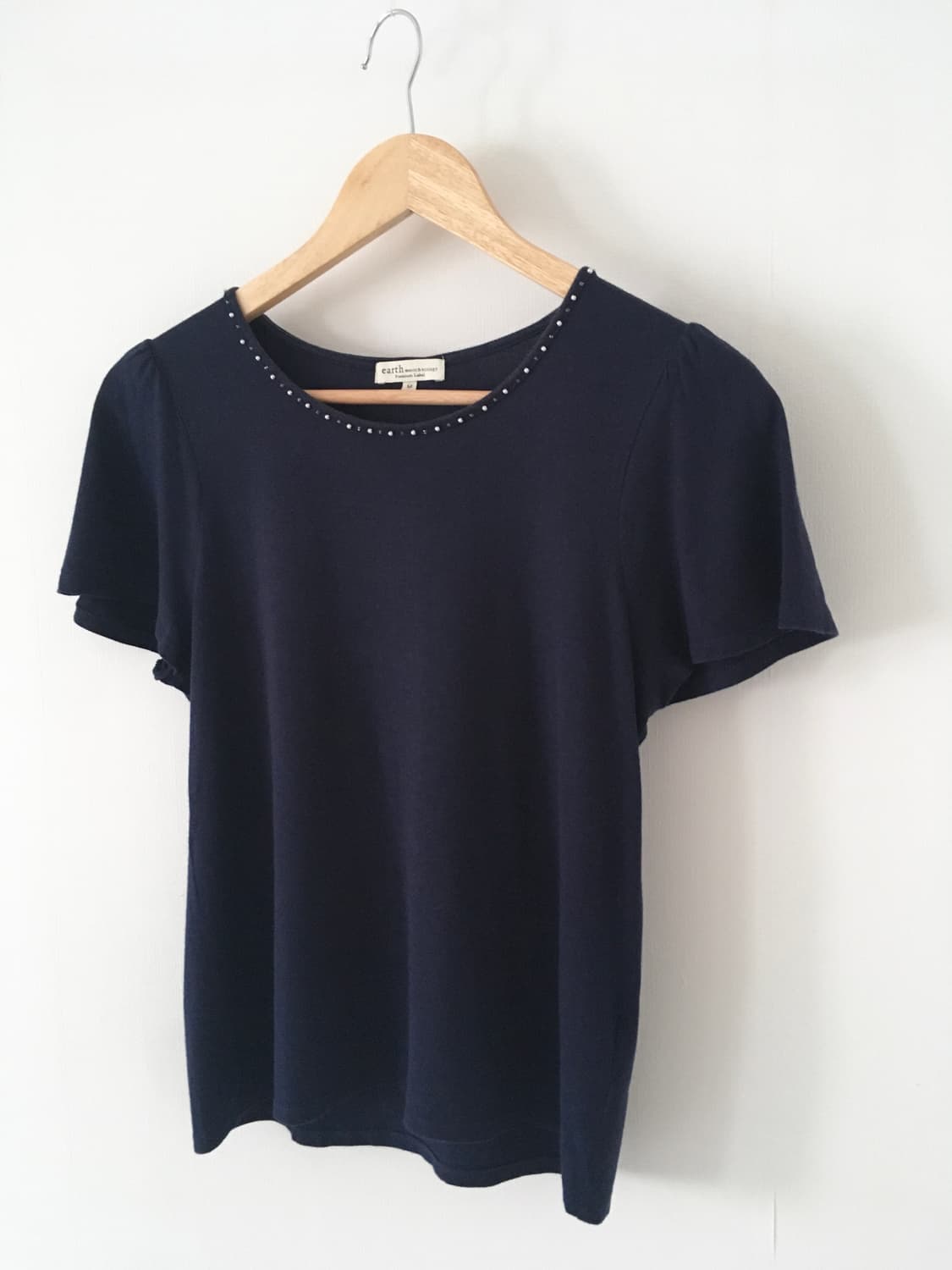 beads ribbon top 상품이미지2