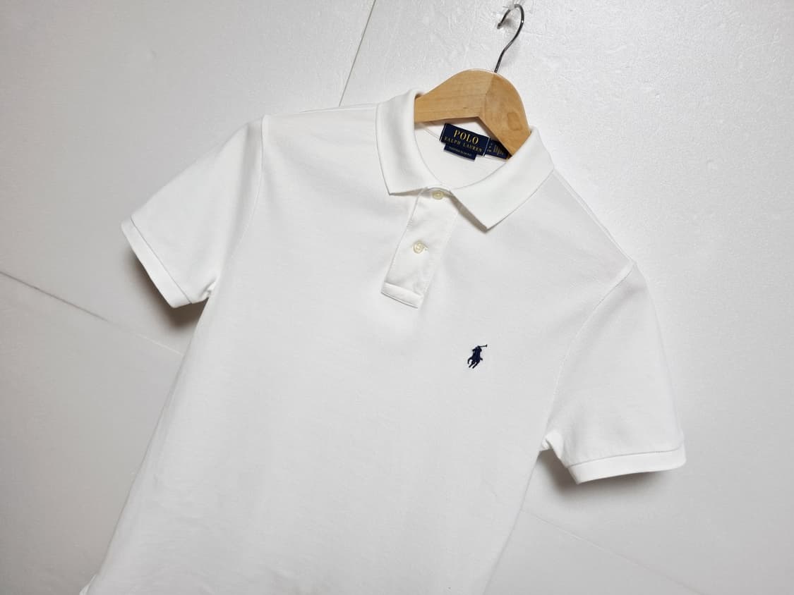 남성 2023 폴로 QR 화이트 흰색 반팔 피케 카라 PK 티 티셔츠 상품이미지1