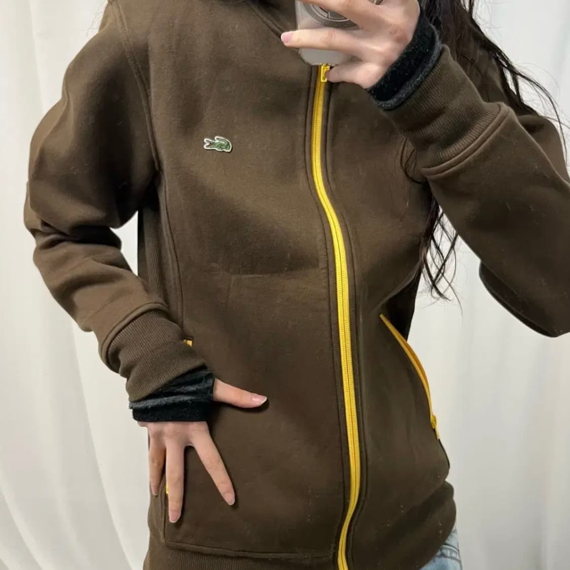 Lacoste Brown Zip-up 상품이미지3
