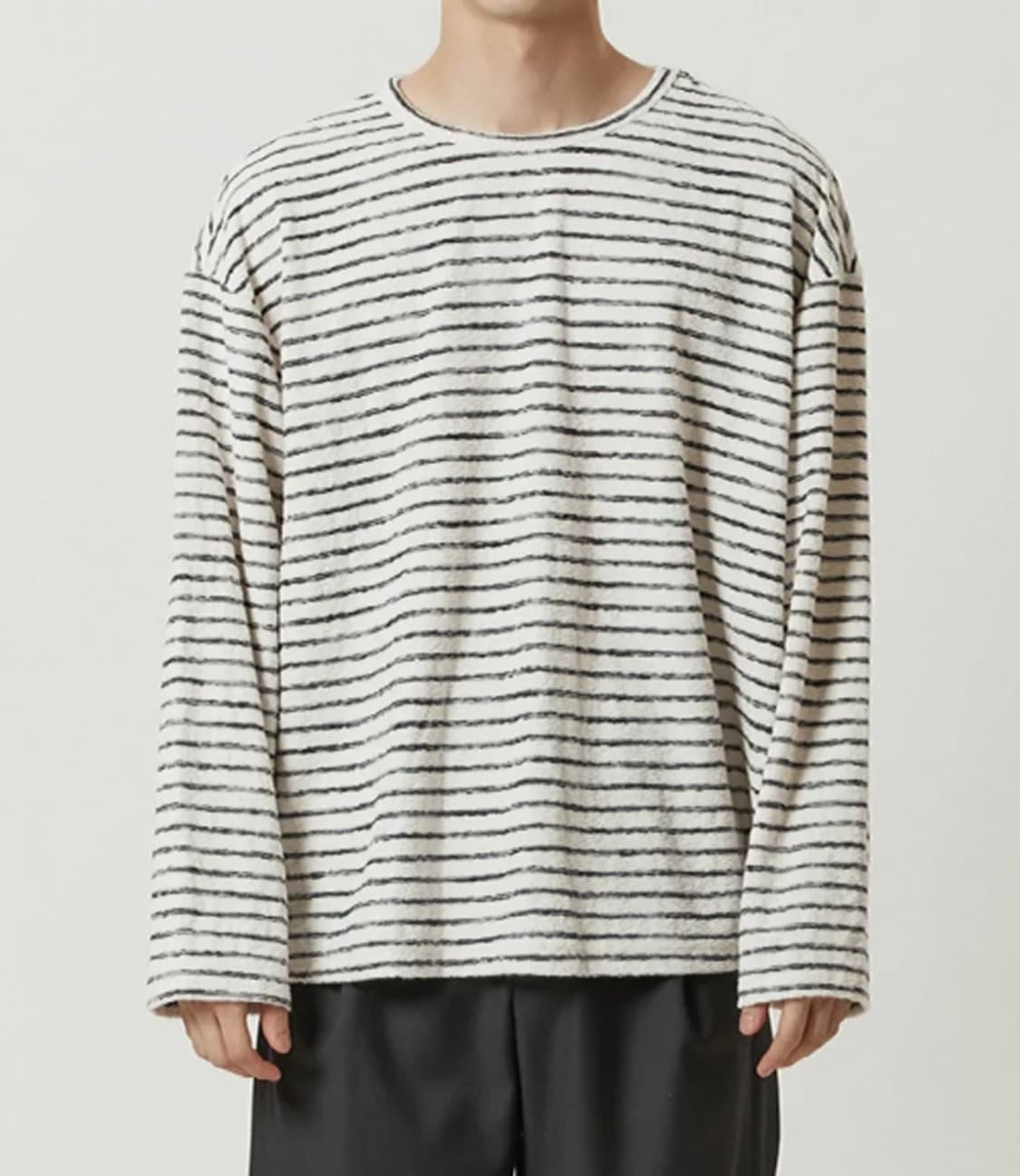 밈더워드로브 테리 스트라이프 롱슬리브 2 상품이미지1