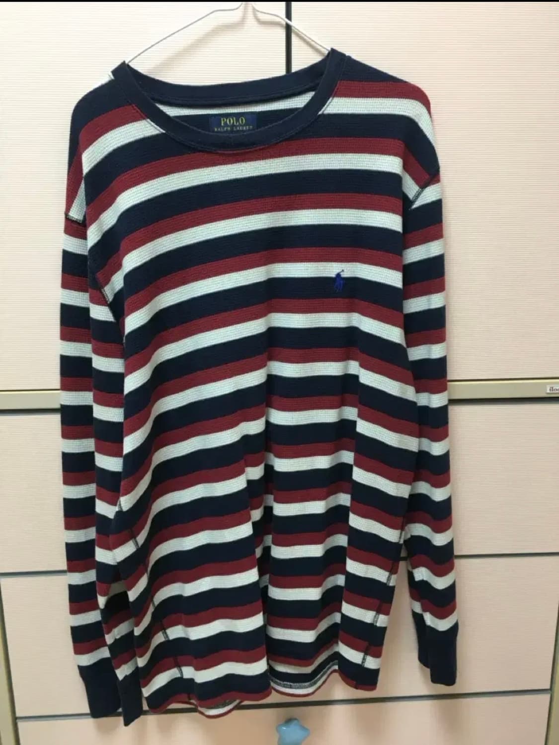 폴로 랄프로렌 스트라이프 와플 티셔츠 빈티지 상품이미지1