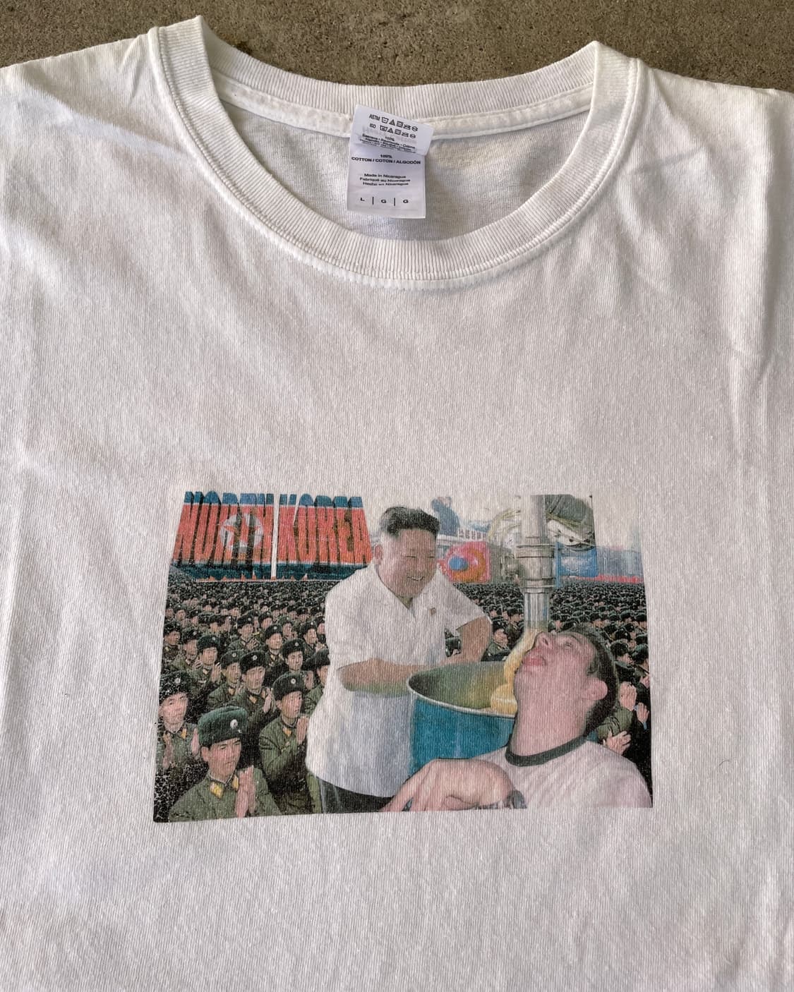 Rare!)VTG Kim Jong-un T-shirt L 상품이미지1