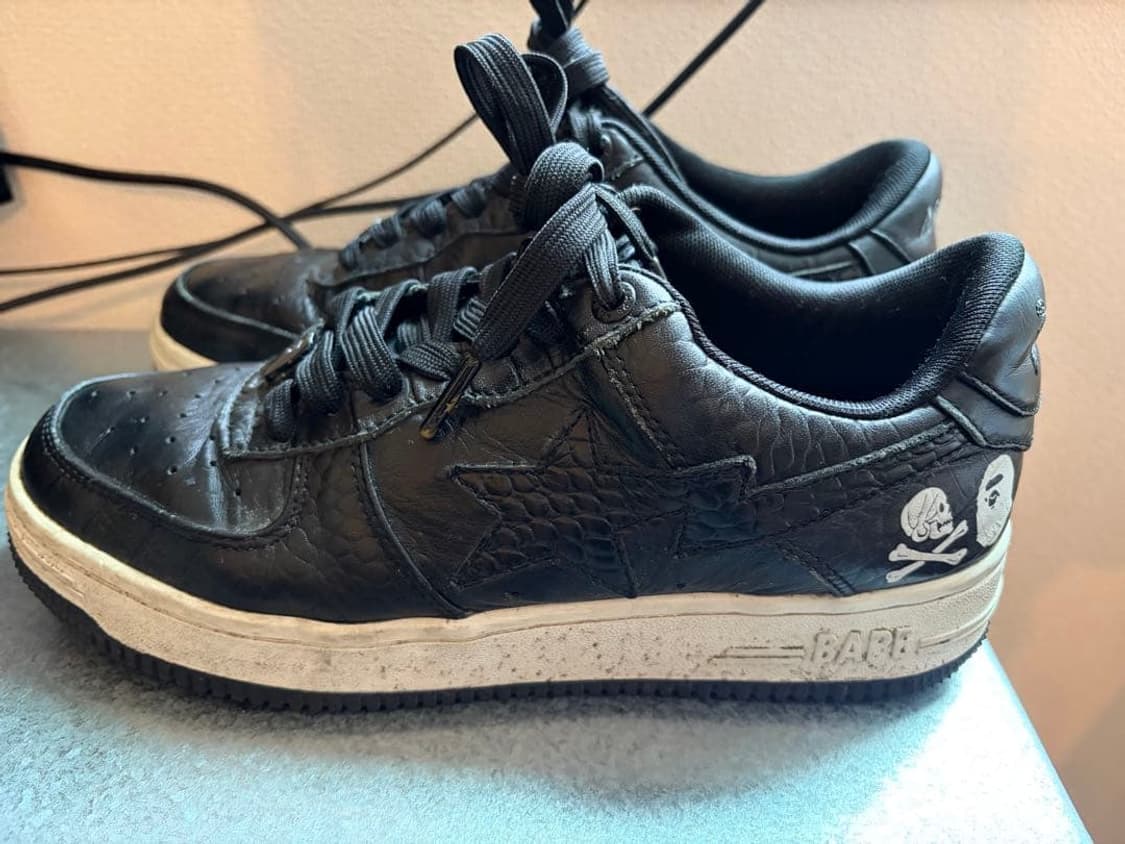 베이프 x 네이버후드 베이프 스타 로우 블랙 상품이미지1