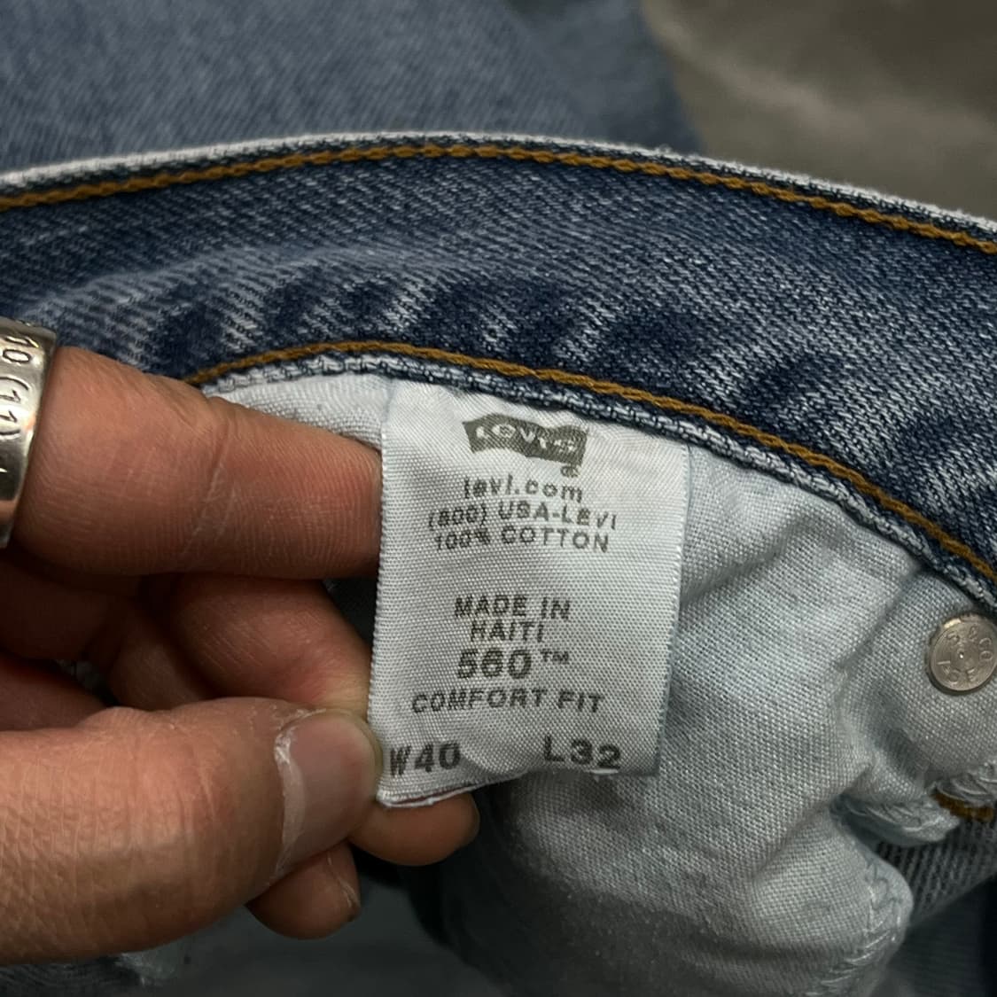  리바이스 560 블랭크탭 데님 팬츠 y15230 상품이미지7