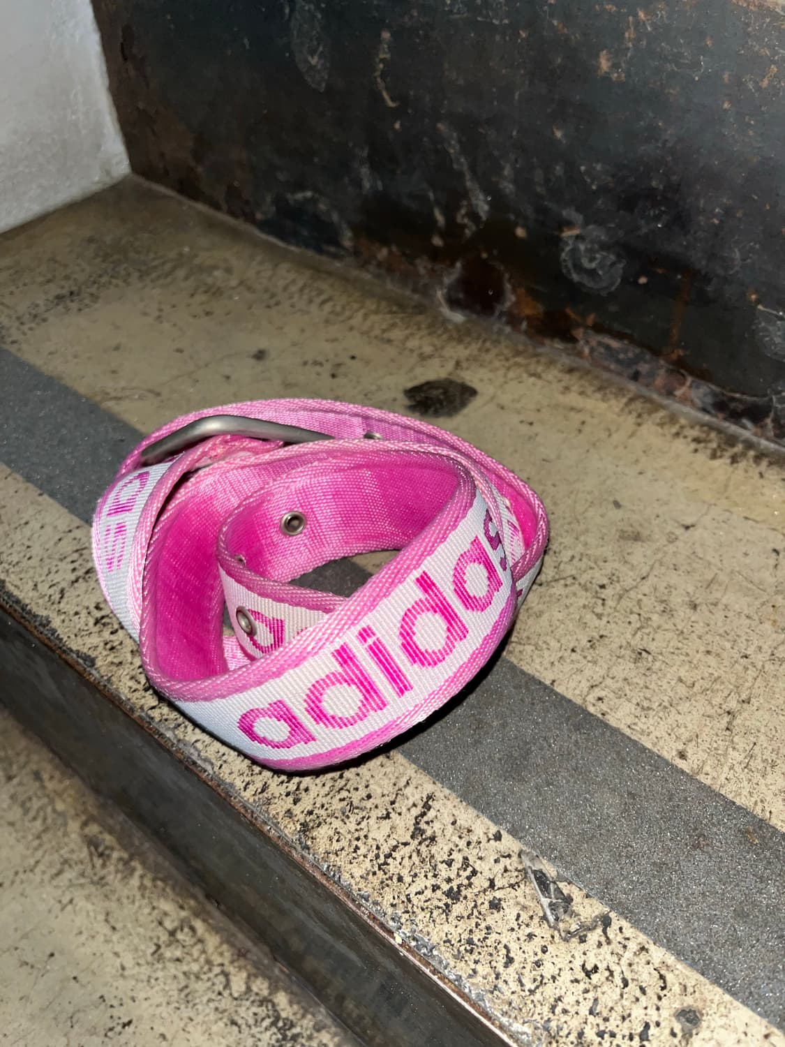 올드 아디다스 핑크 로고 벨트 상품이미지3