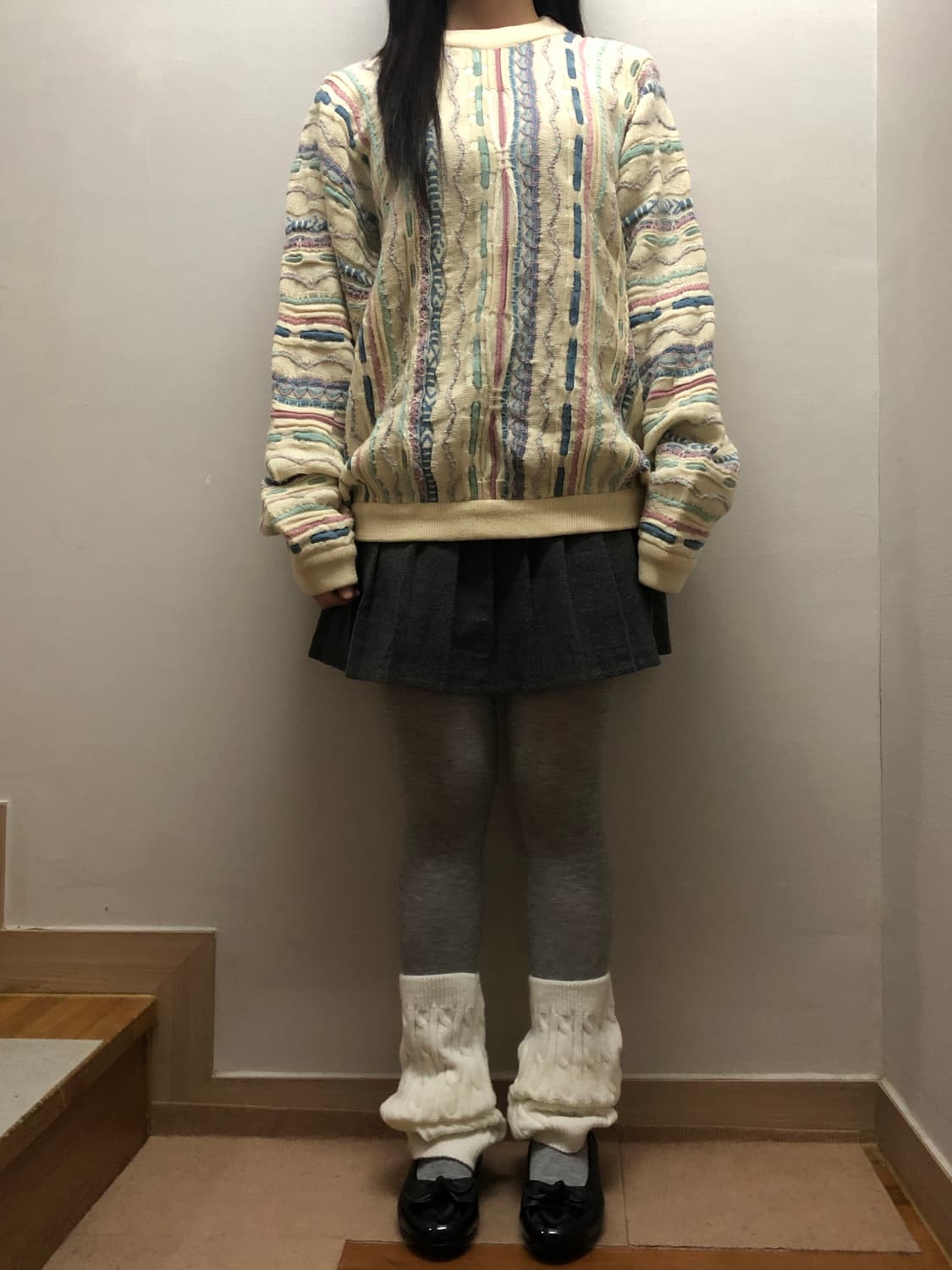 빈티지 소울오브오스트레일리아 믹스 컬러 케이블 니트 상품이미지4