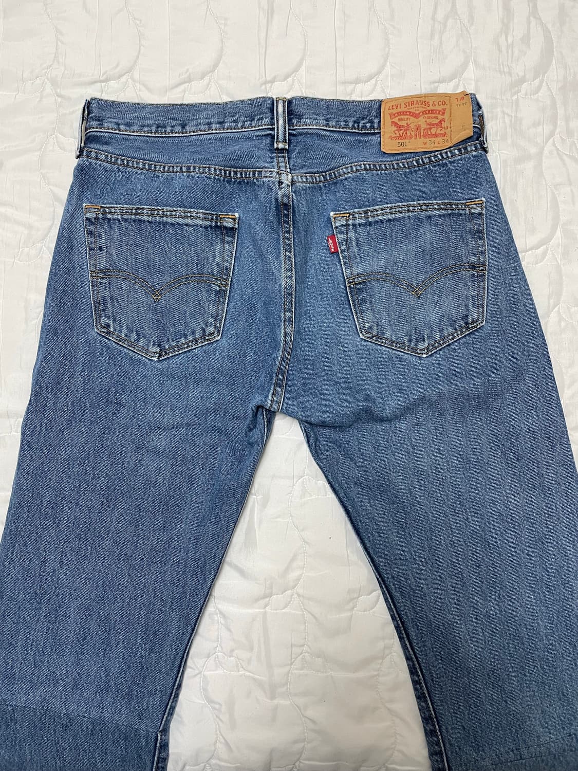 리바이스 501 리메이킹데님 무릎절개  상품이미지6