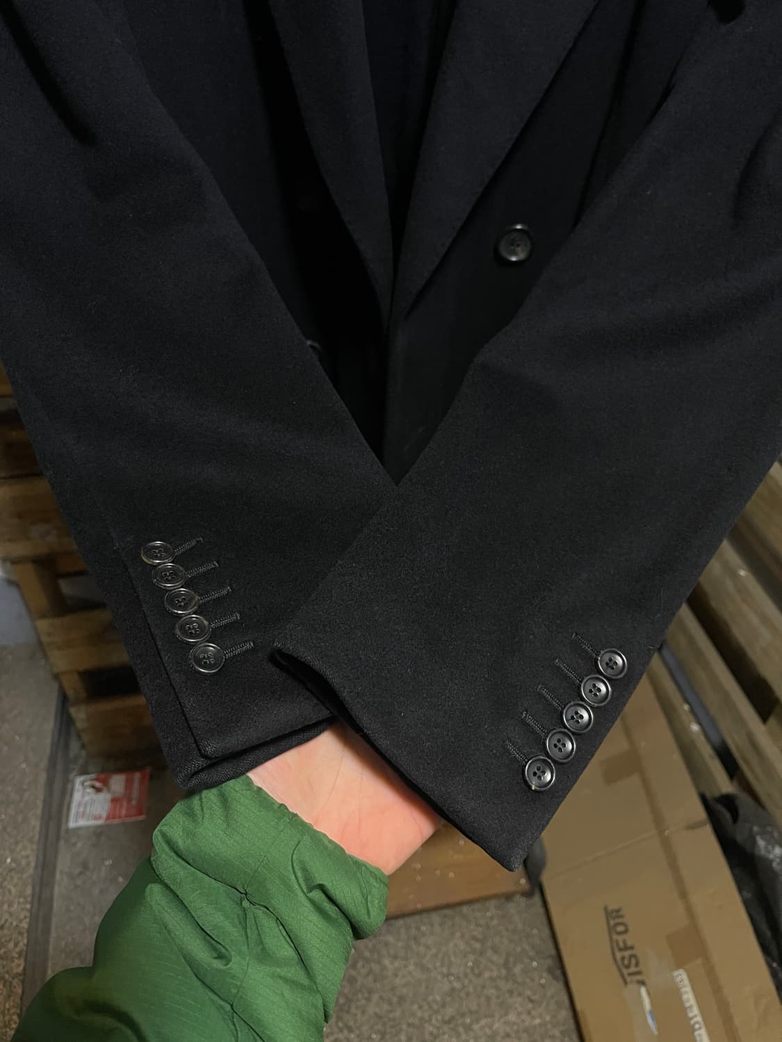 구찌 울 더블 브레스티드 롱 코트 상품이미지3