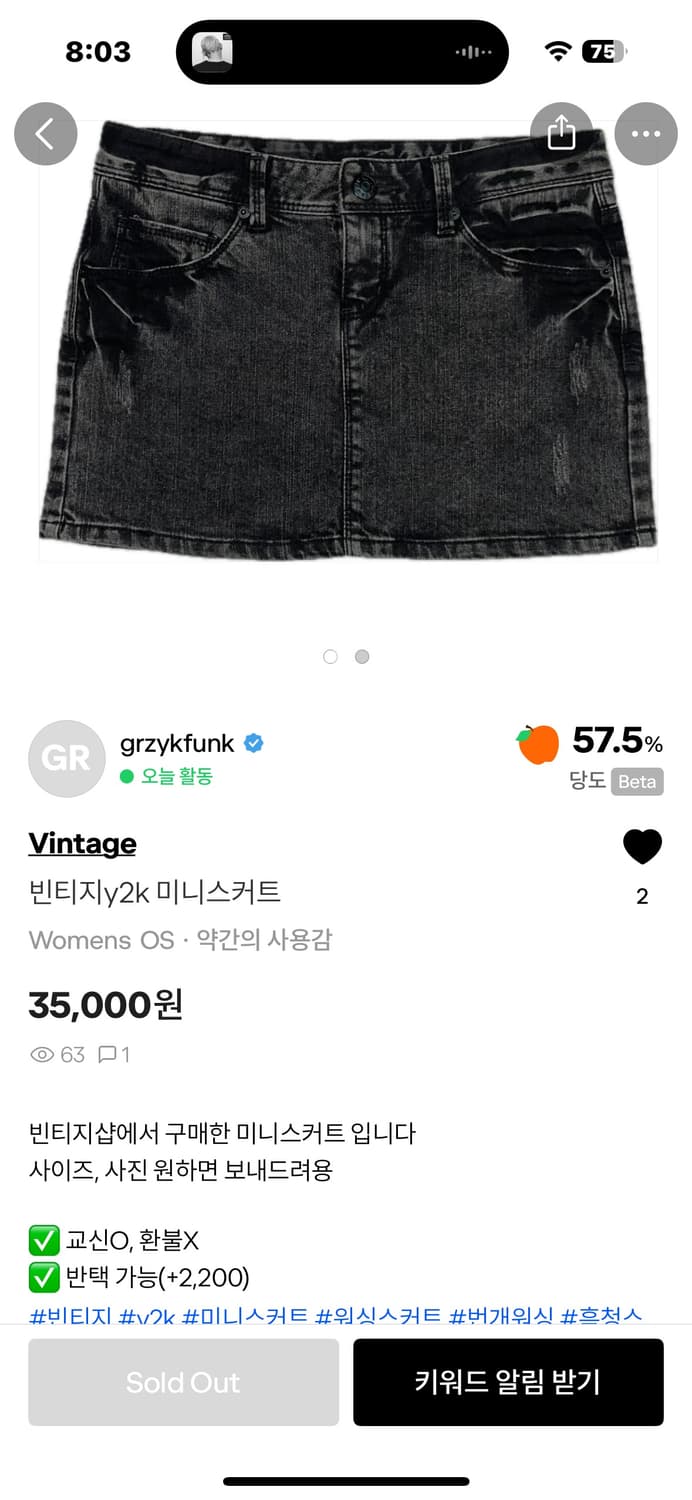 빈티지치마 상품이미지1