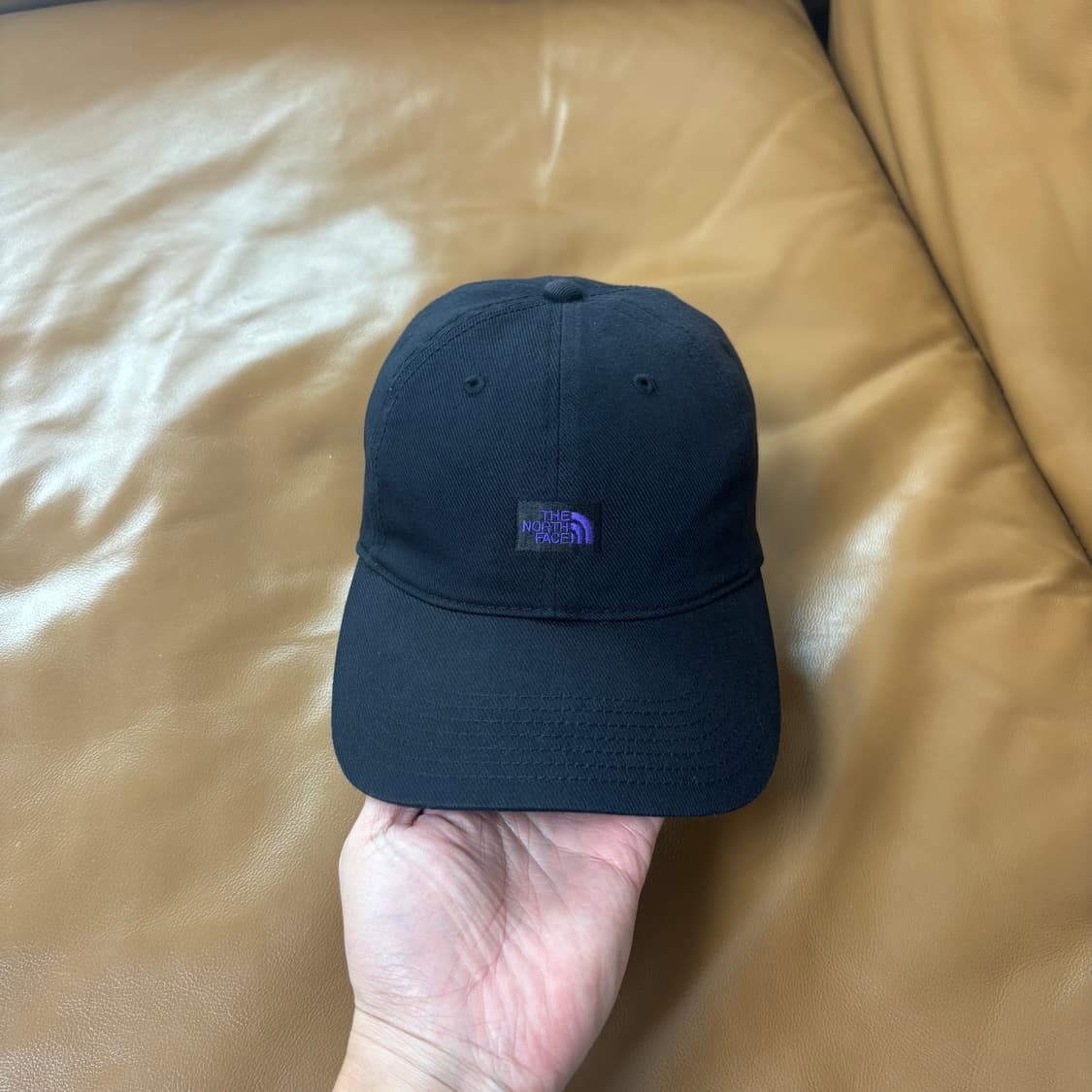 나나미카 노스페이스 퍼플라벨 네이비 블랙 6패널 볼캡 모자 상품이미지2