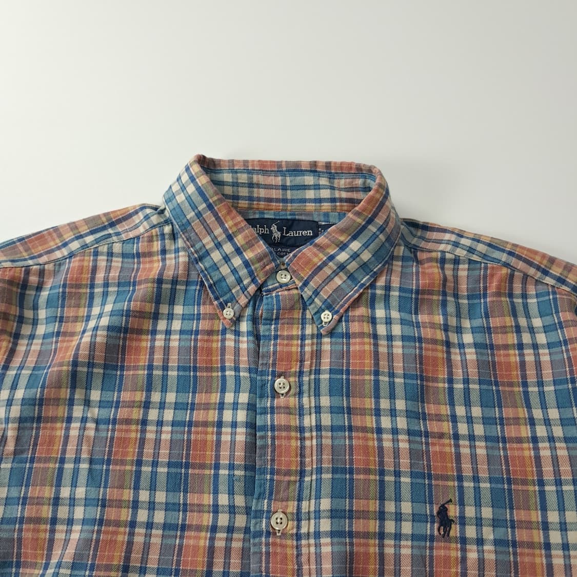 CK370 L 폴로 90s 블레어 마드라스체크 셔츠 남방 상품이미지2