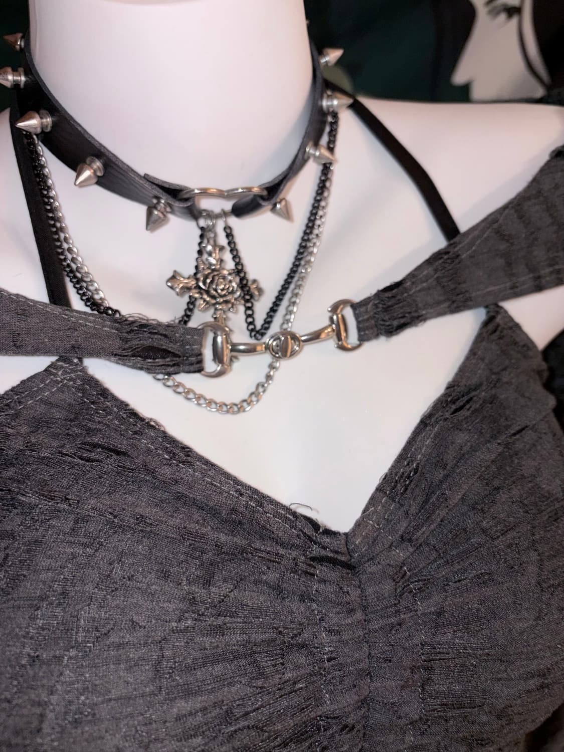 Gothic crop top 상품이미지3