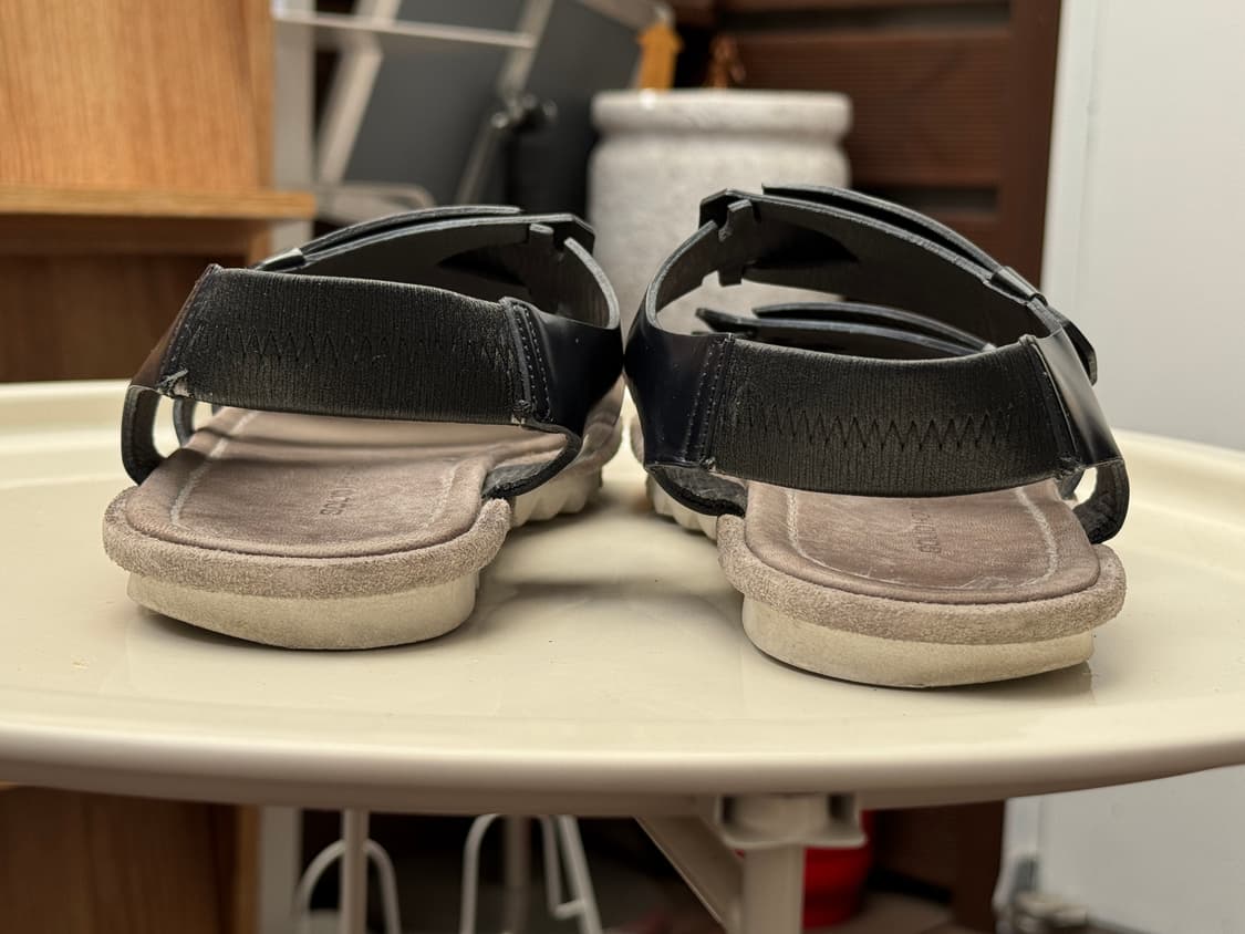 솔리드옴므 소가죽 블랙 스트랩 샌들 39(250-255) 상품이미지5