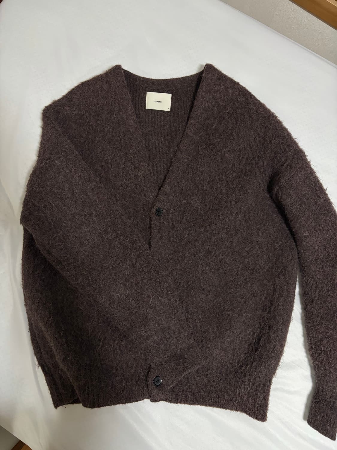 퍼렌 모헤어 가디건 브라운 2사이즈 상품이미지1
