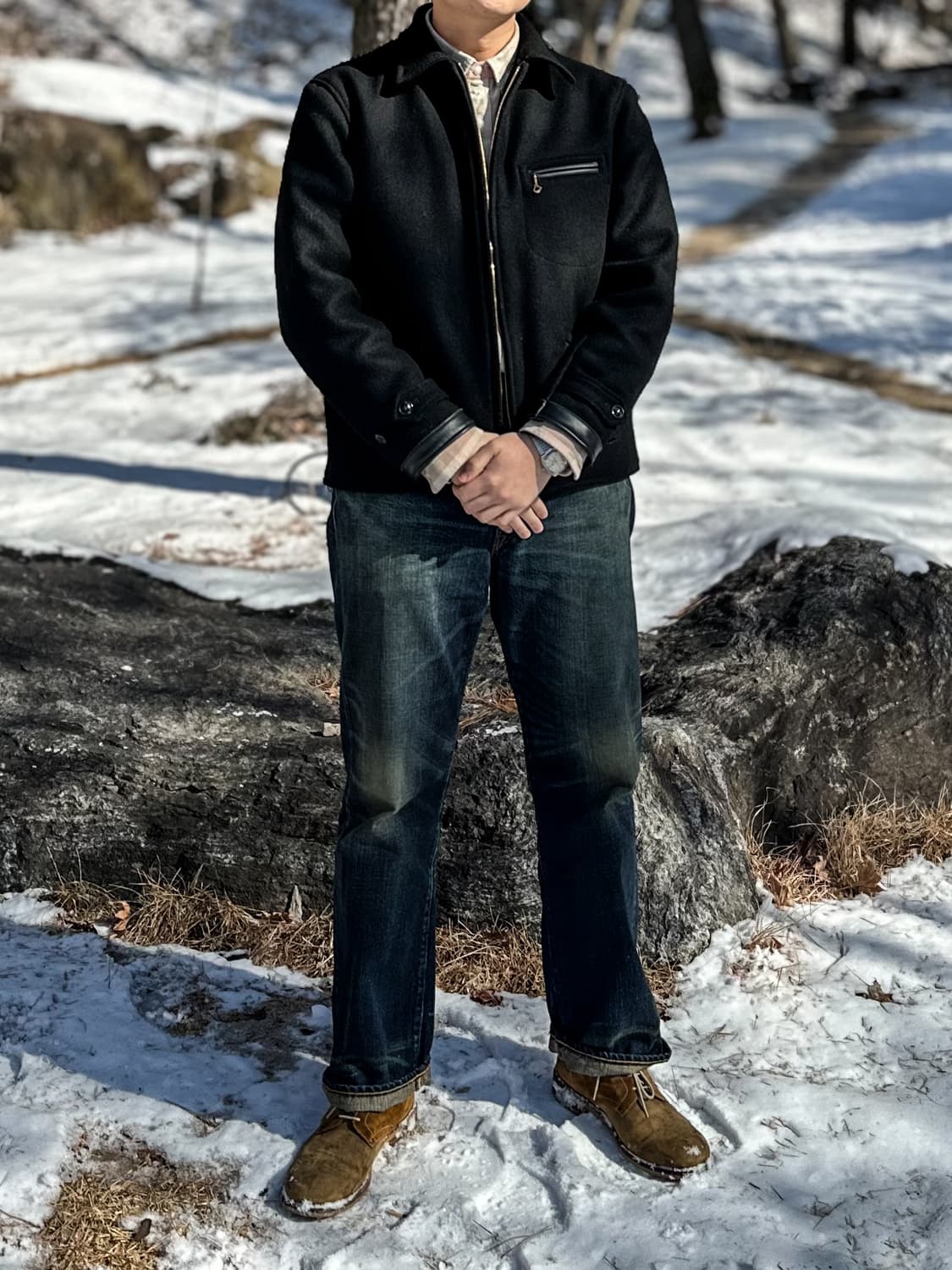 슈가케인 멜튼 울 스포츠자켓 40 상품이미지9