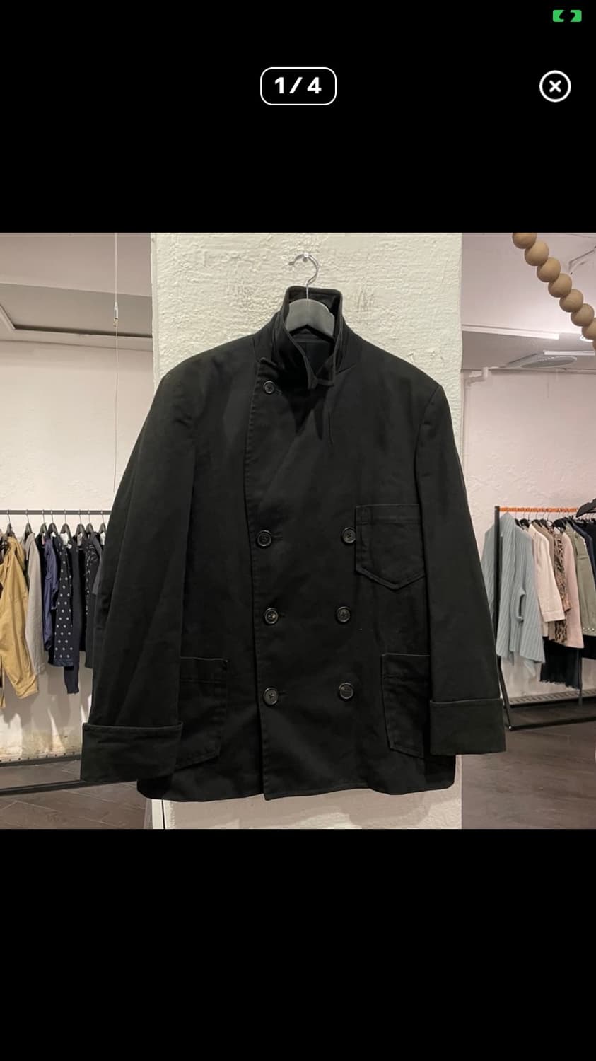 요지야마모토 오버사이즈 피코트 상품이미지1