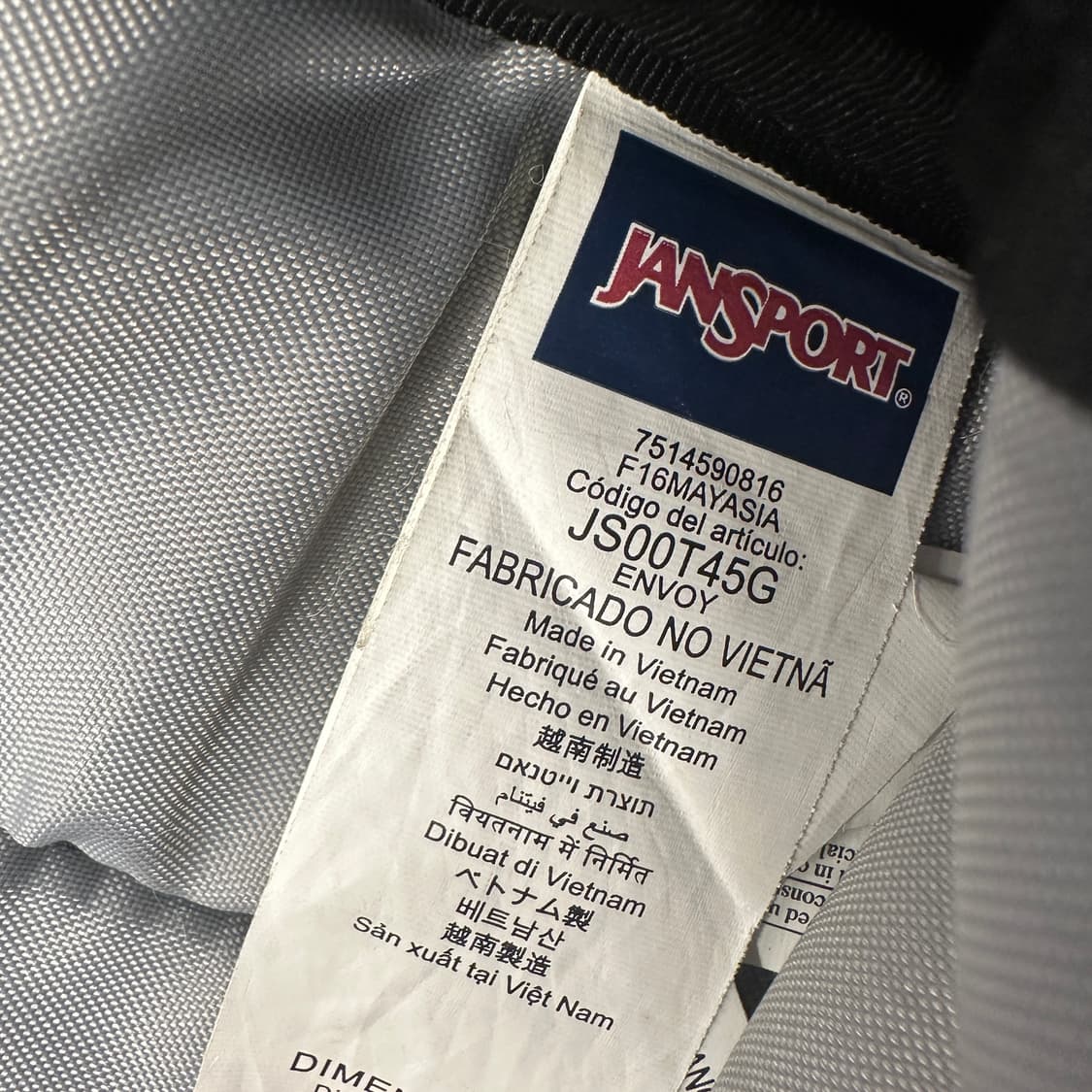 잔스포츠 엔보이 백팩 블랙 상품이미지8