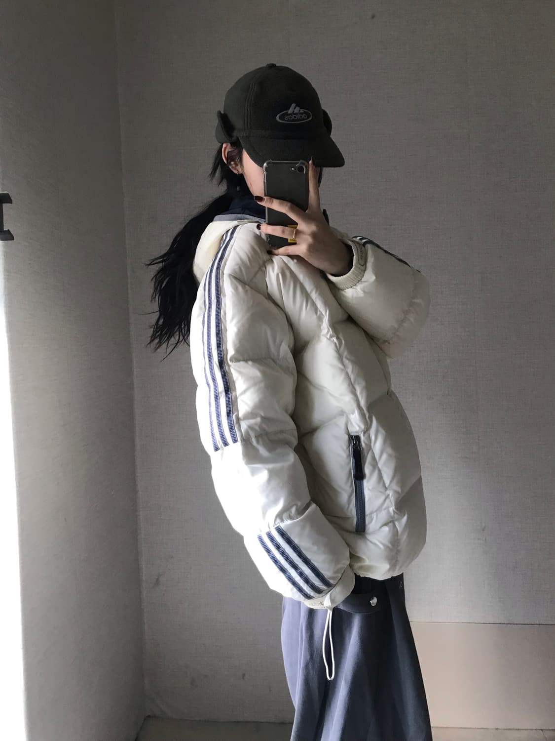 아디다스 아이보리 90s 패딩 상품이미지3