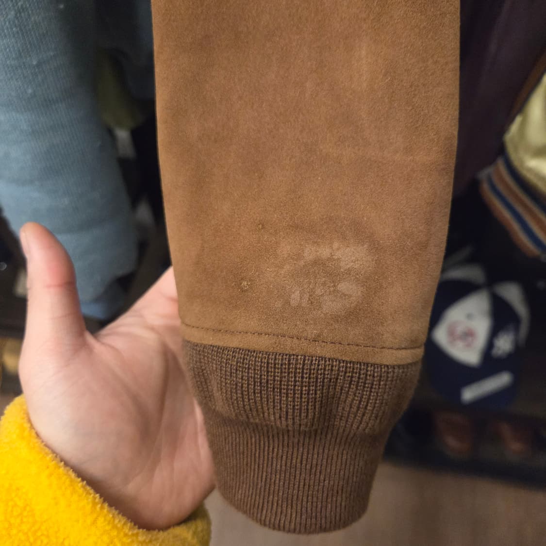 폴로 스웨이드 봄버 자켓 m 레더자켓 가죽자켓 스웨이드자켓 상품이미지8