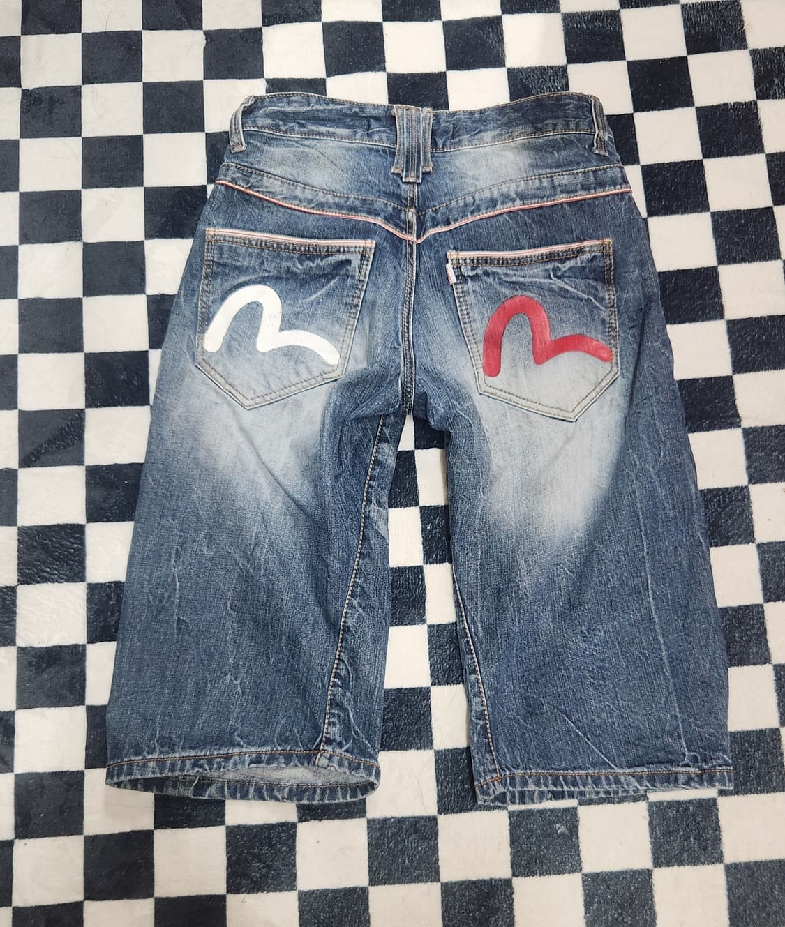 에비수 데님 버뮤다팬츠 상품이미지2