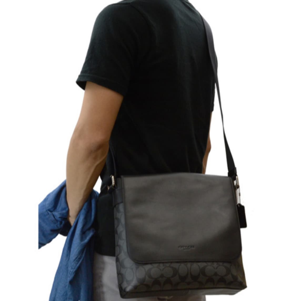 코치 시그니쳐 캔버스 메신저 크로스백/coach 상품이미지2