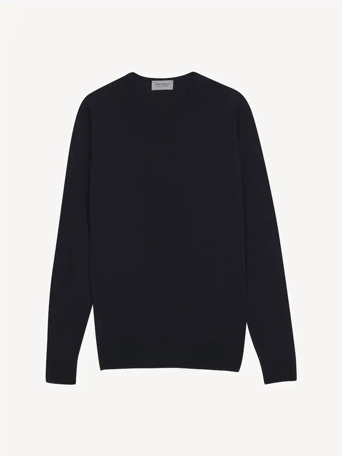 존스메들리 메리노울 텍스처 니트 네이비 L 상품이미지1