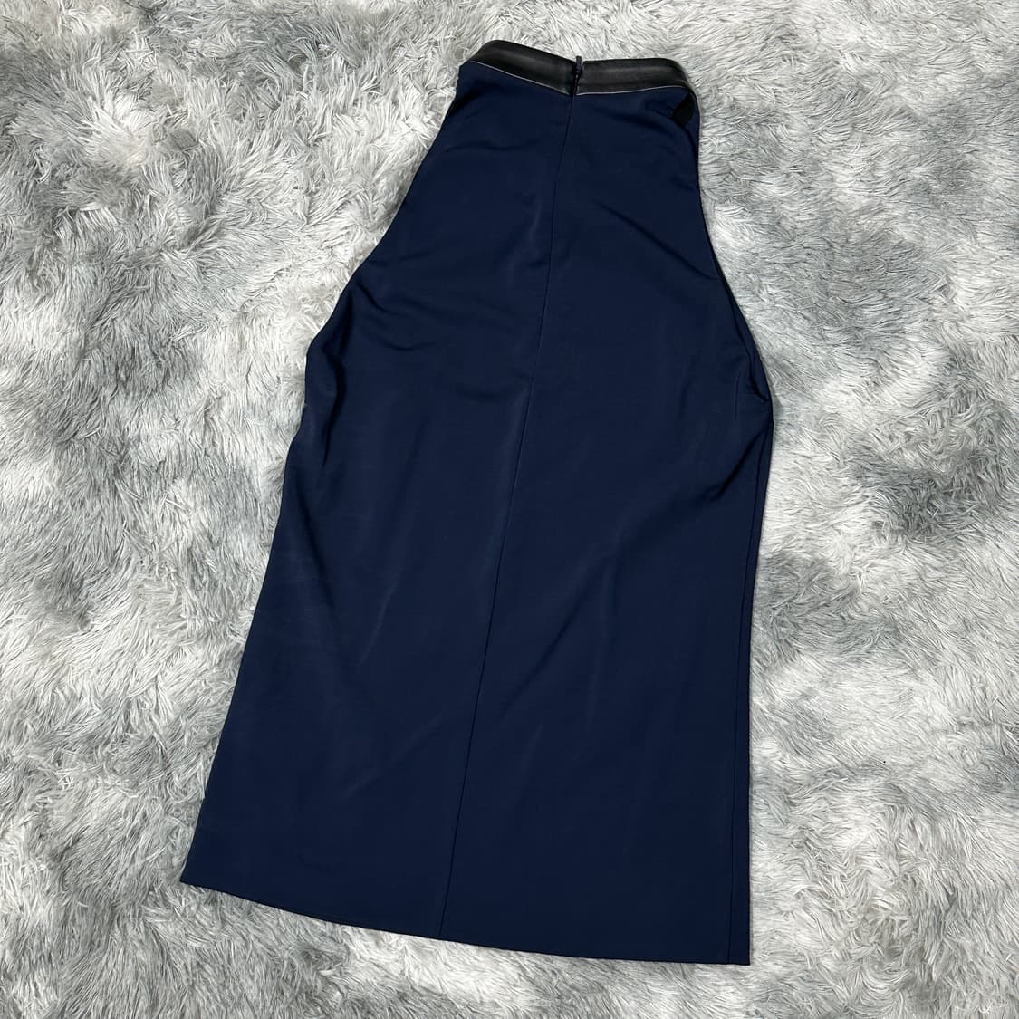 구찌 가죽 홀터넥 미니 원피스 나시 s 상품이미지3