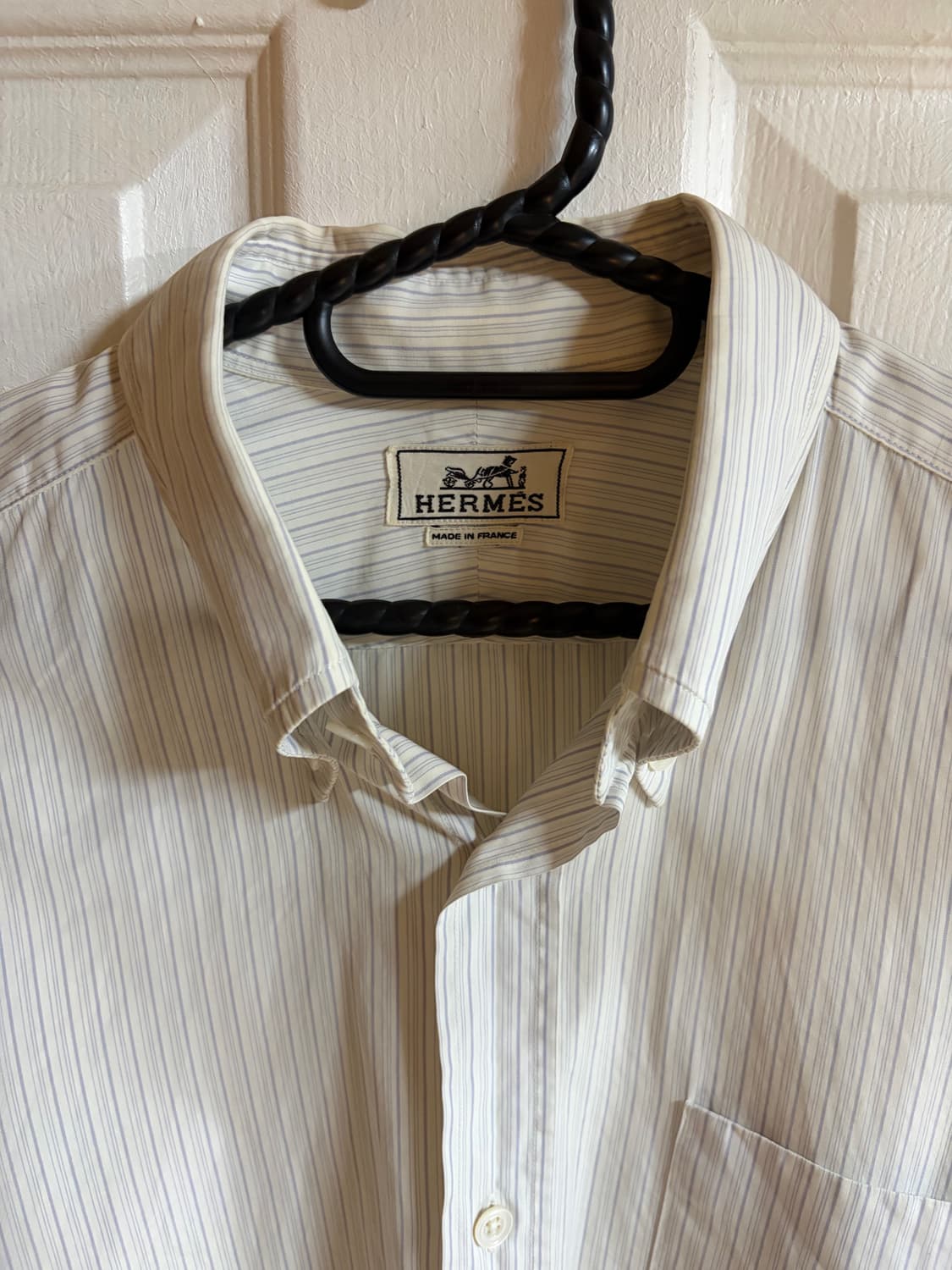 [HERMÈS 에르메스 스트라이프 셔츠 / Made in France] 상품이미지2