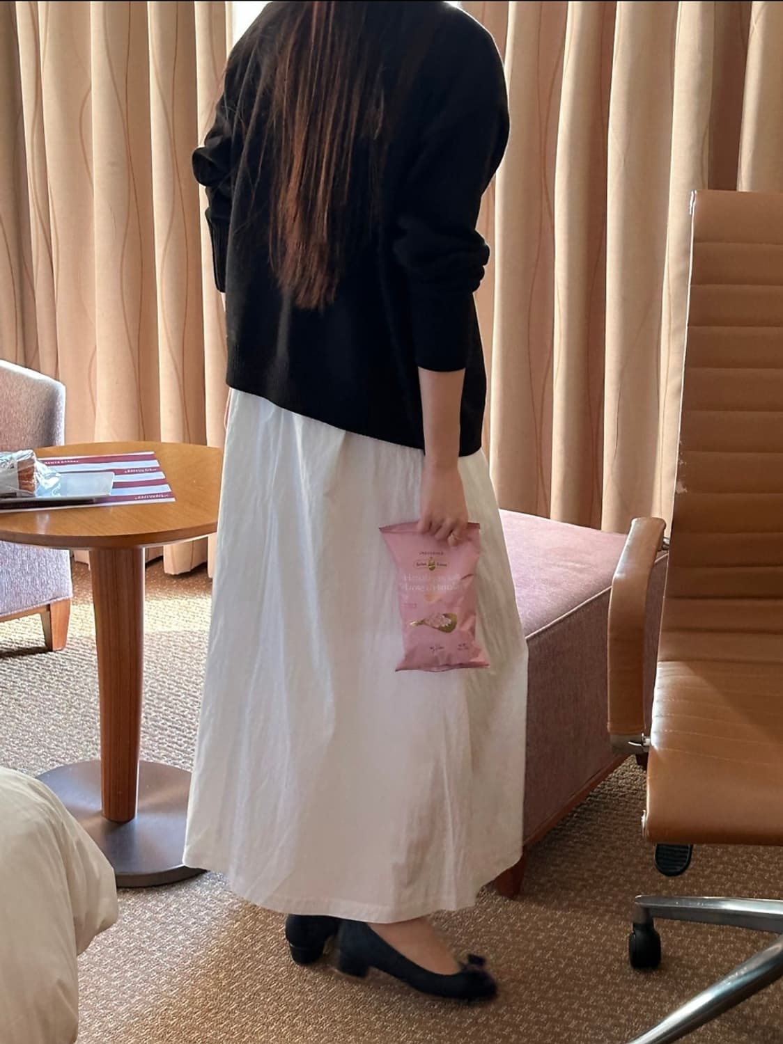 5KP 라이 레이어드 가디건 블랙 새제품 상품이미지5