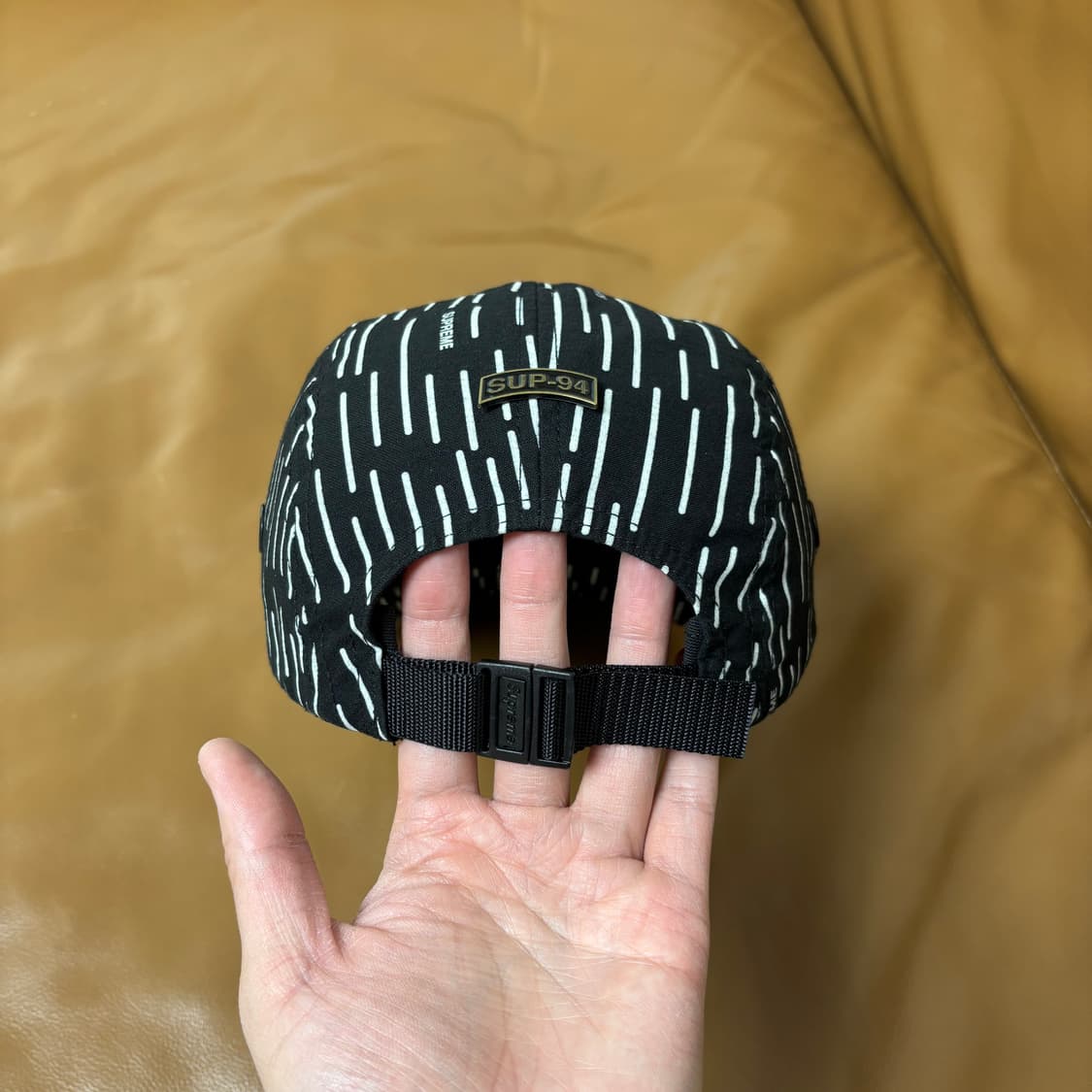 슈프림 캠프캡 모자 박스로고 밀리터리 블랙 상품이미지7