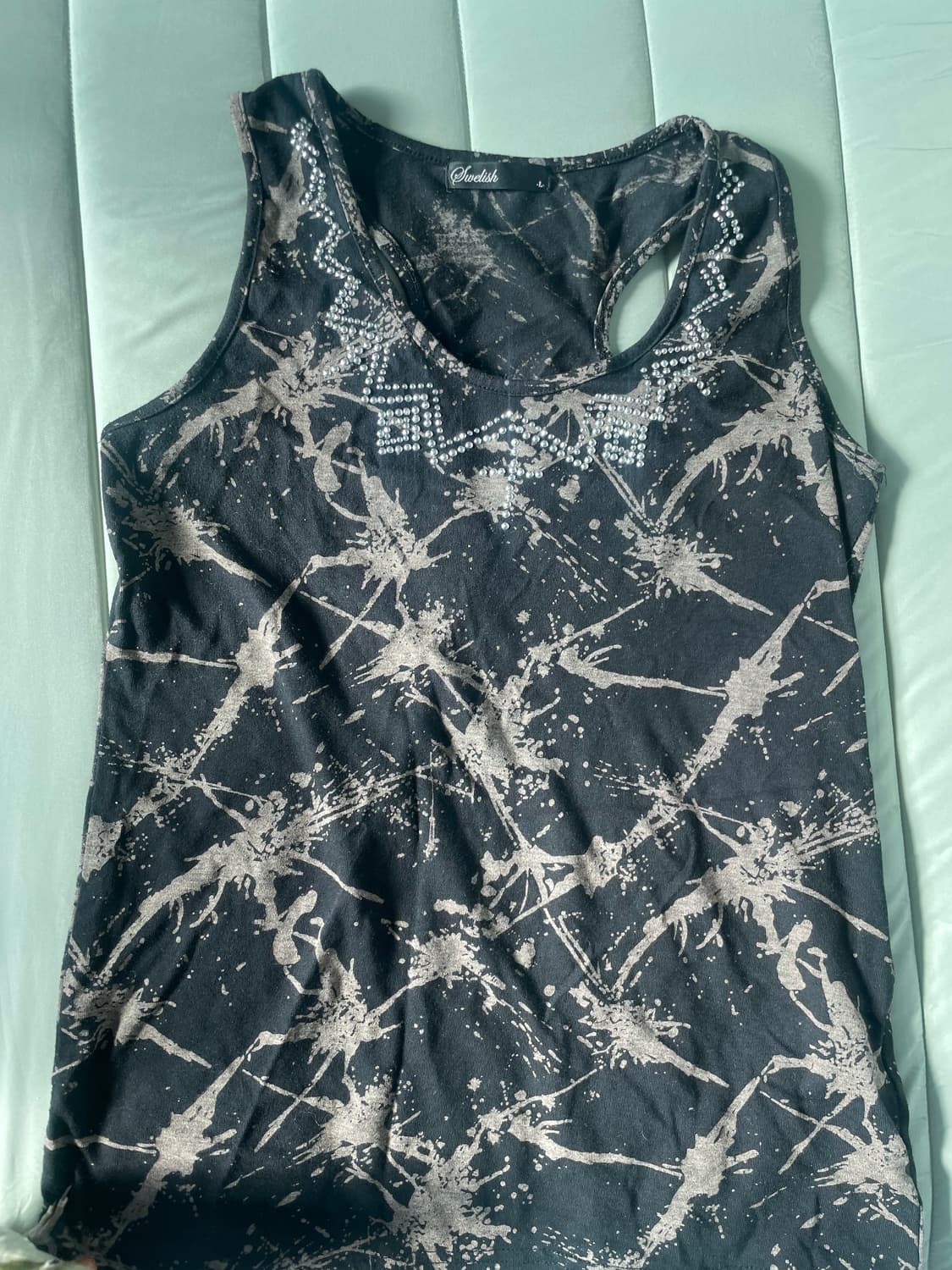 일본 빈티지 펑크 나시 나염 L사이즈 상품이미지1