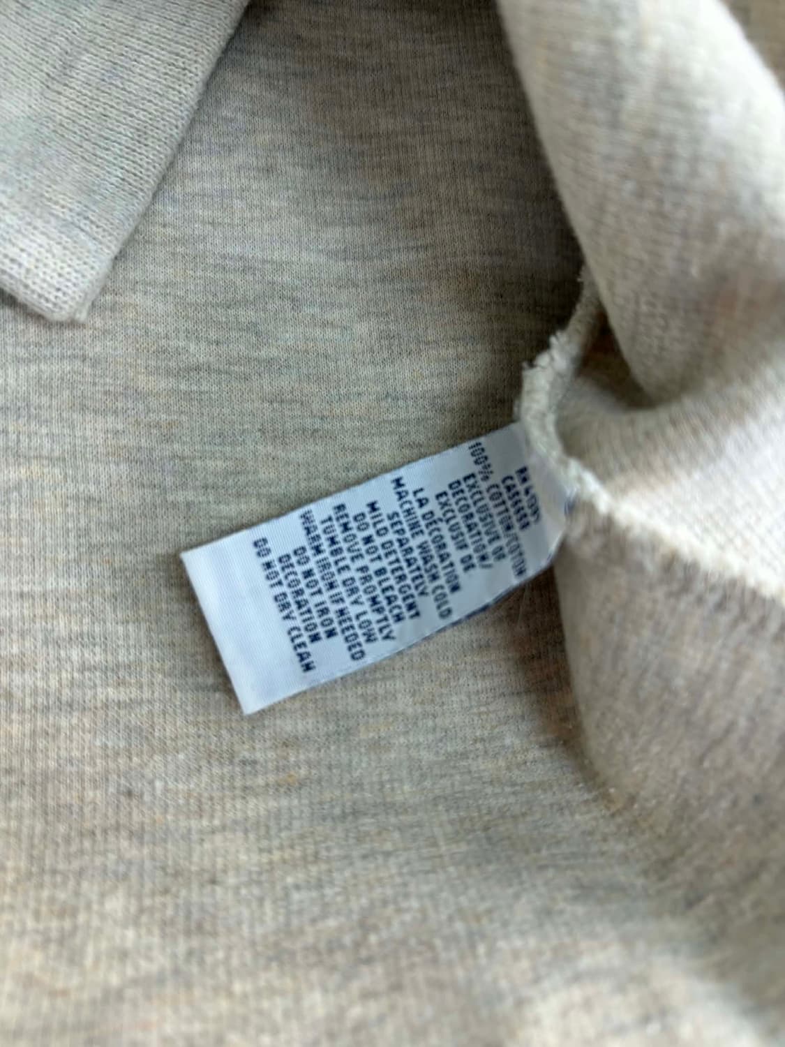 [L] 폴로 랄프로렌 연베이지 하프 집업 코튼니트 상품이미지4