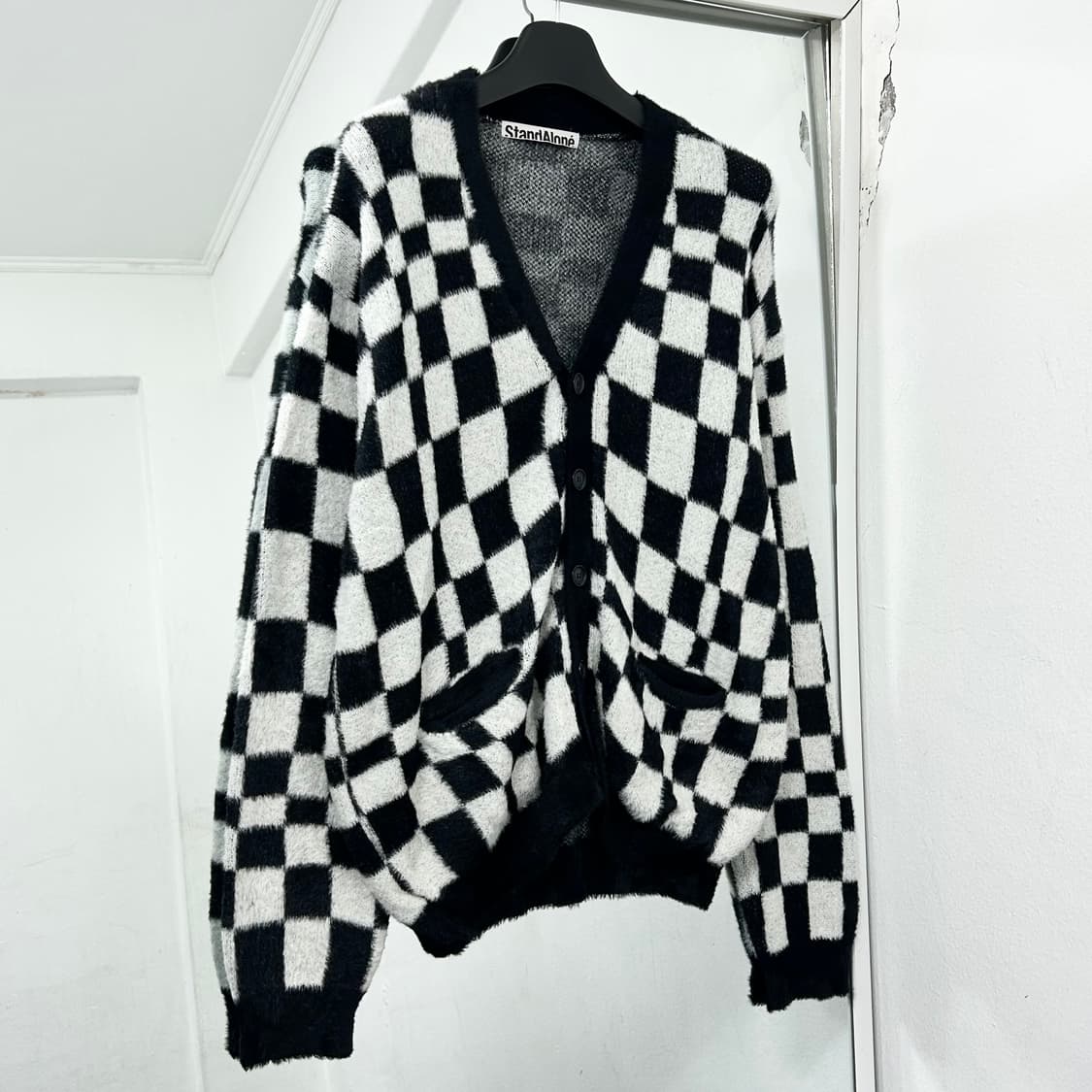 (NCT 재민착용) 스탠드얼론 체커보드 가디건 상품이미지5