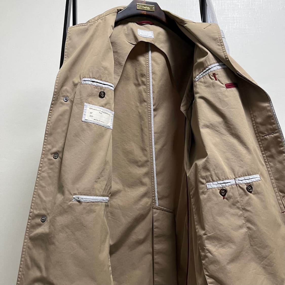 정품 M) 브루넬로 쿠치넬리 트렌치 코트 95~100 상품이미지3