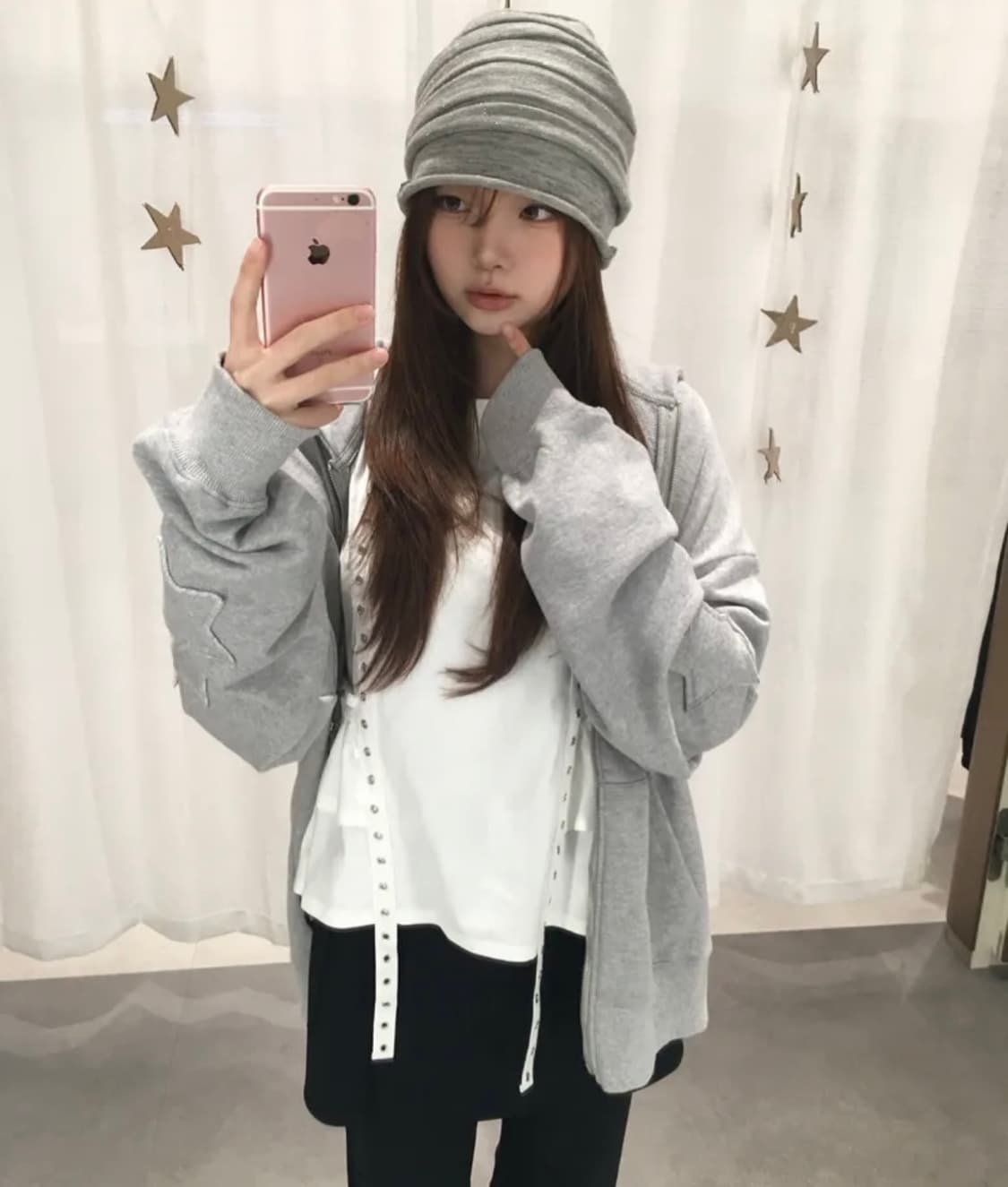 뚜오미오 스타패치 후드집업 네이비 상품이미지1