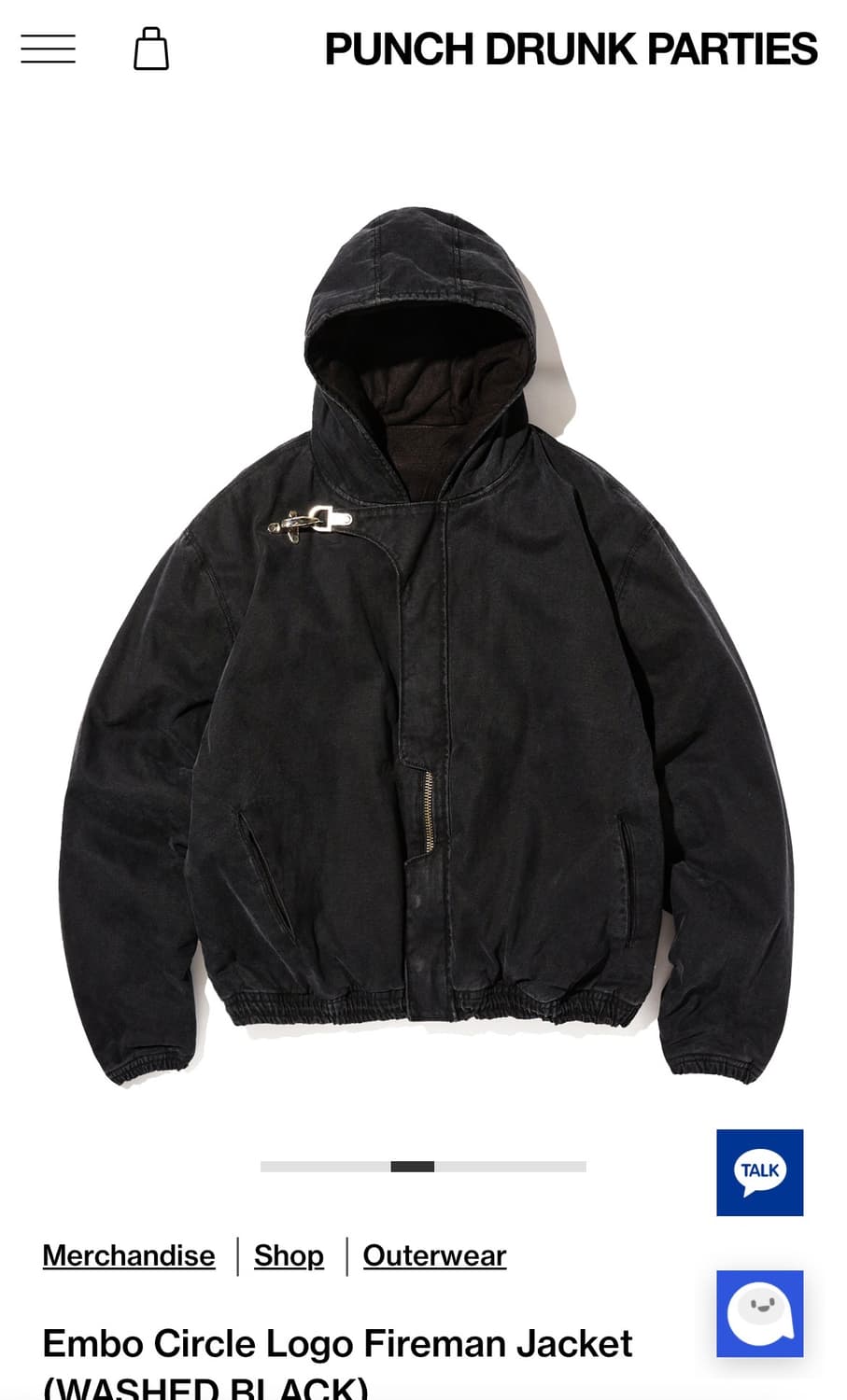 펀치드렁크파티즈 파이어맨 자켓 판매 상품이미지1