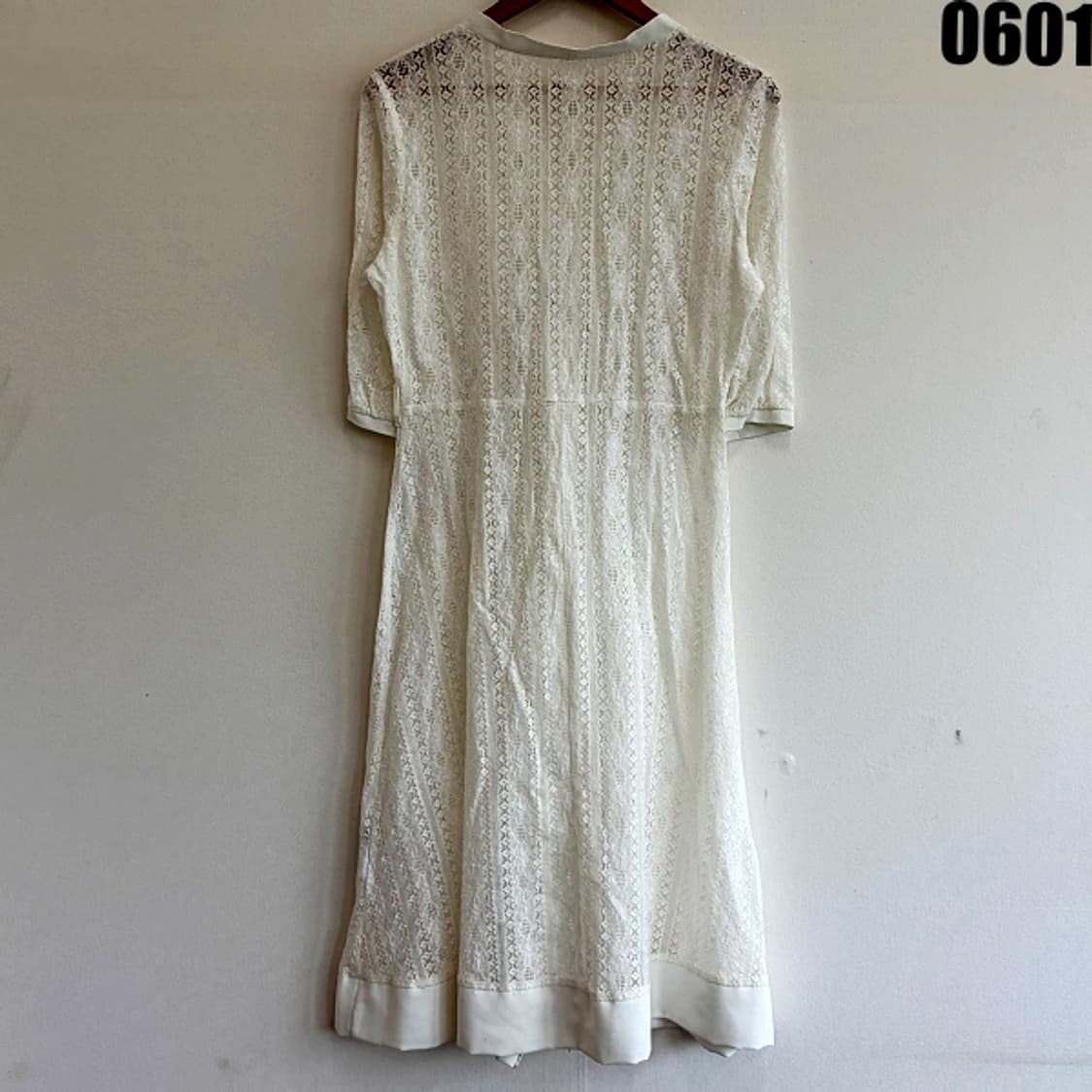 GRL 레이스 반팔 롱 드레스 L 0601 상품이미지6