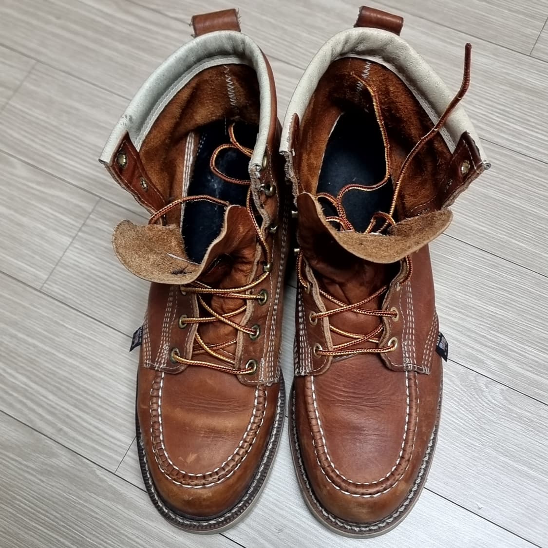 미제 usa Thorogood 쏘로굿 8인치 워커 부츠 브라운(9.5) 상품이미지7