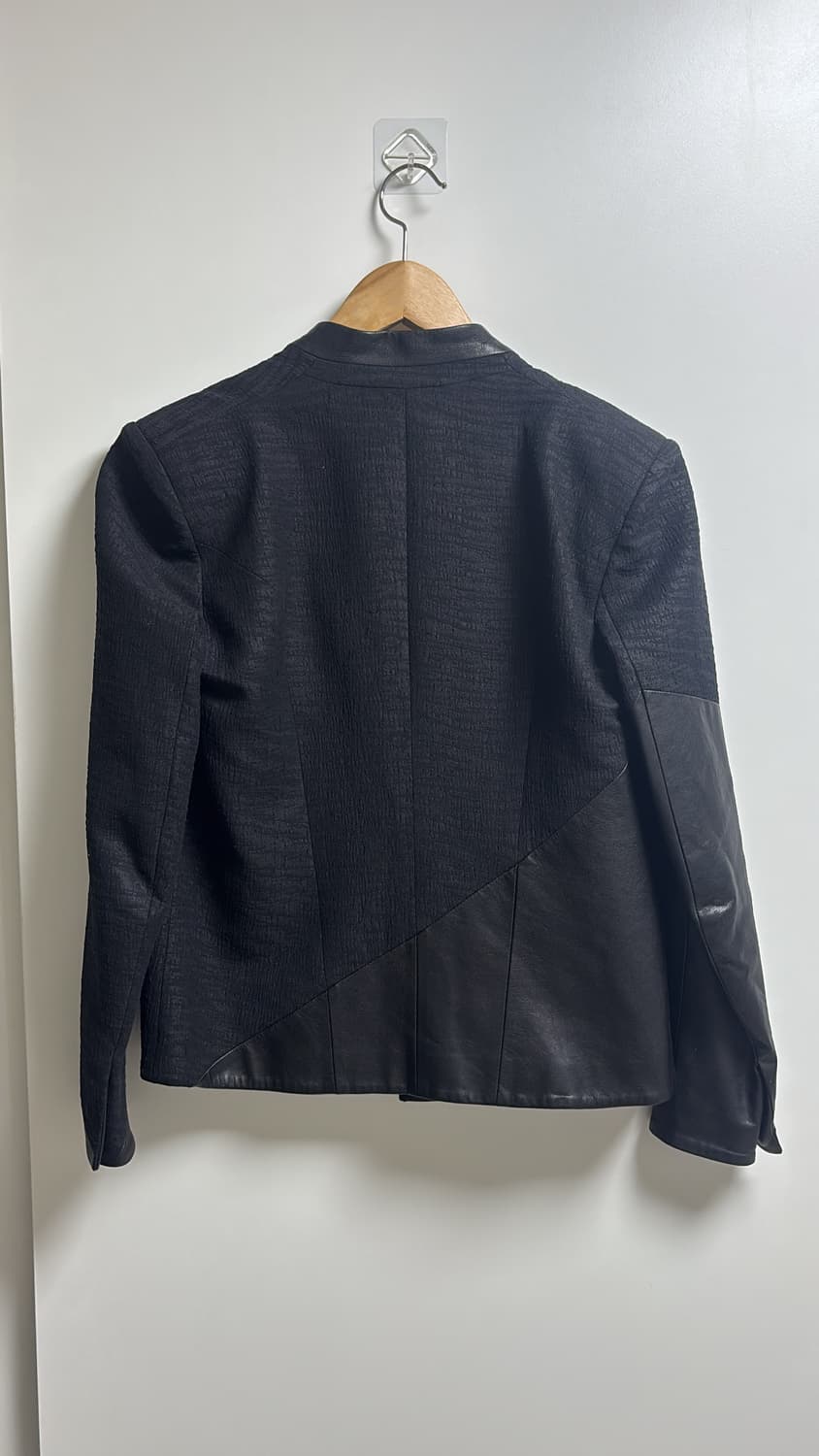 헬무트랭 레더카라 울 트위드?.? 블레이저 2사이즈 상품이미지5