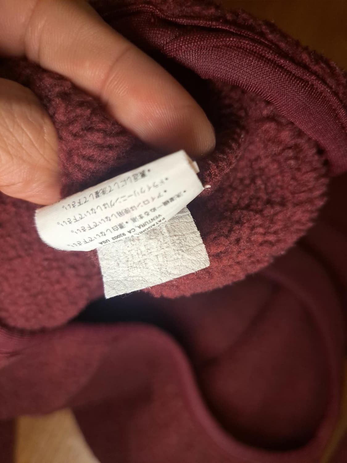 00s 파타고니아 신칠라 스냅-T 버건디/블랙 USA 상품이미지6