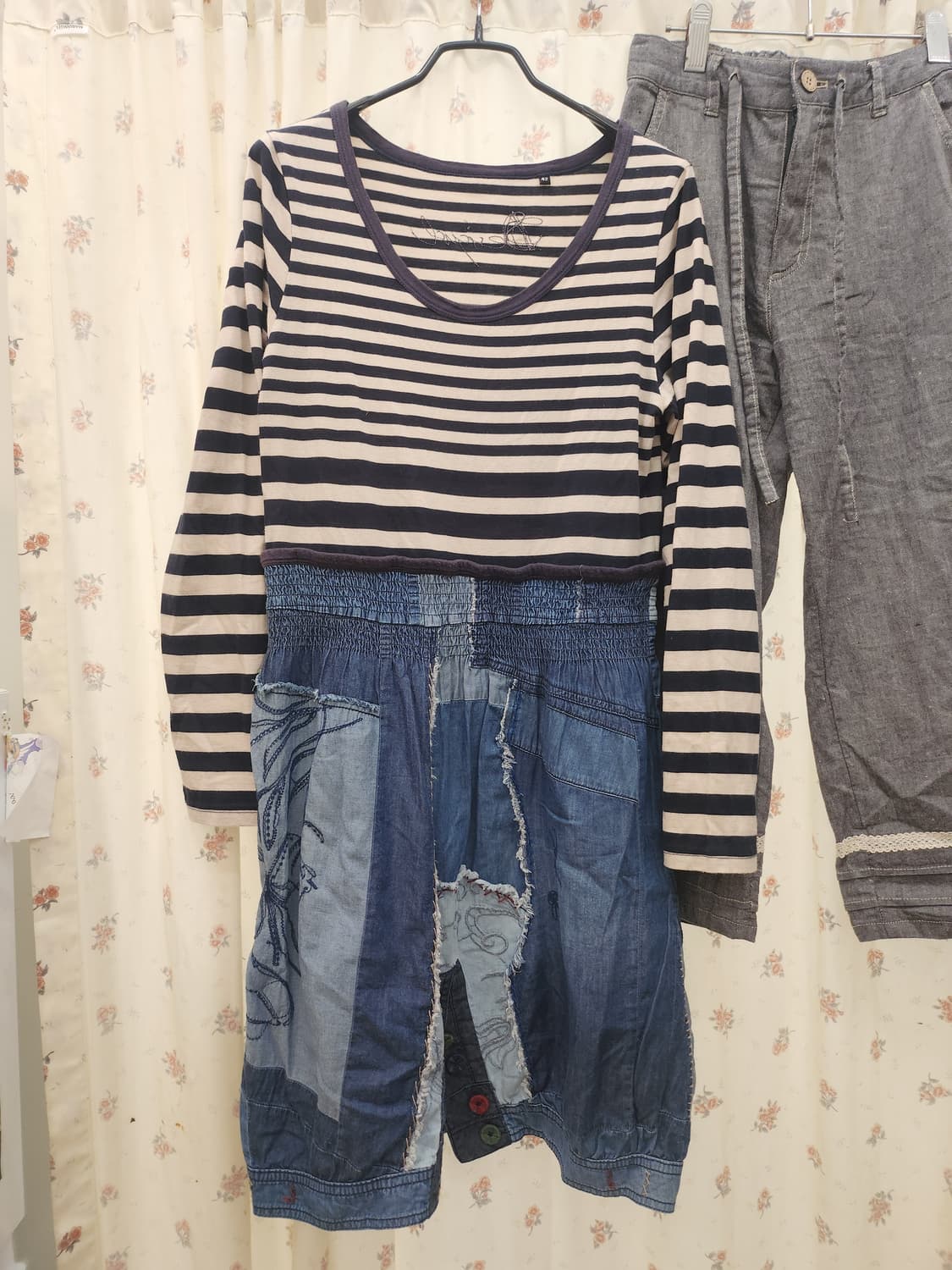 (지구샵) 레이어드 바지코디세트 3세트 (치마아니고 원피스에요) 상품이미지3