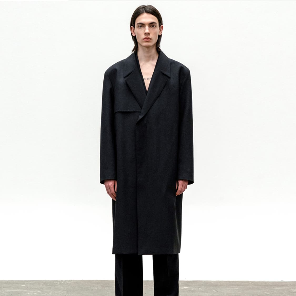 인사일런스(INSILENCE) 히든버튼 울 트렌치코트 95-100 상품이미지1