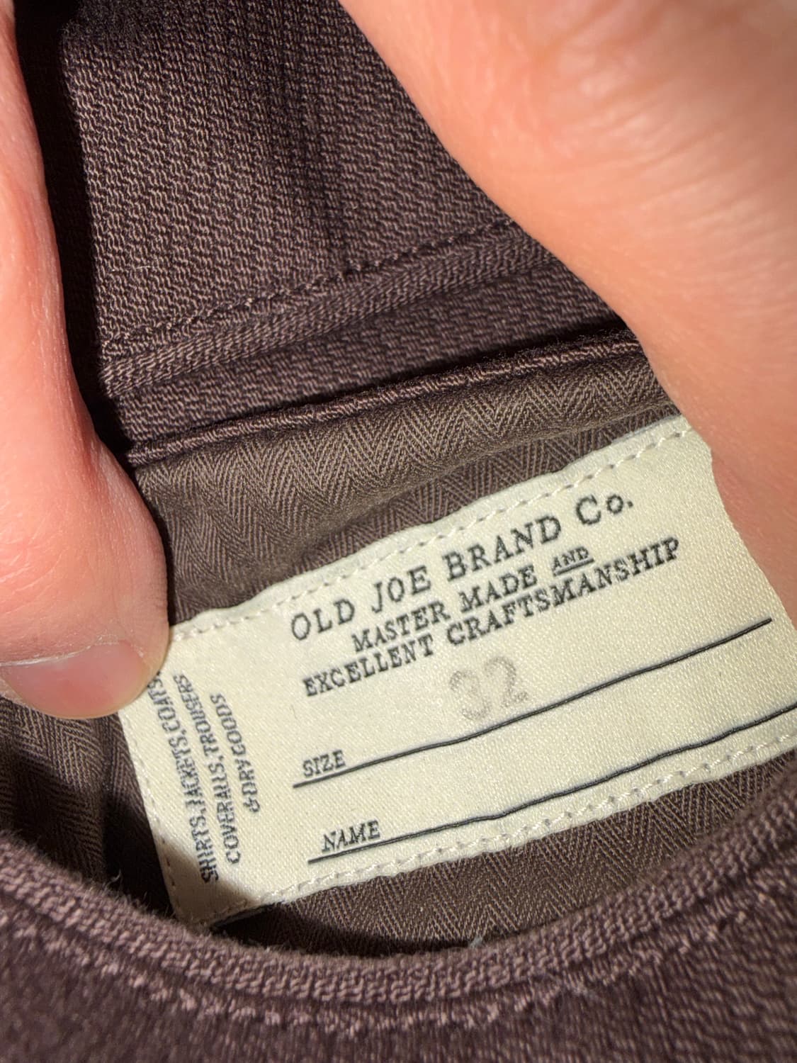 올드조 구르카팬츠 32 브라운 상품이미지3