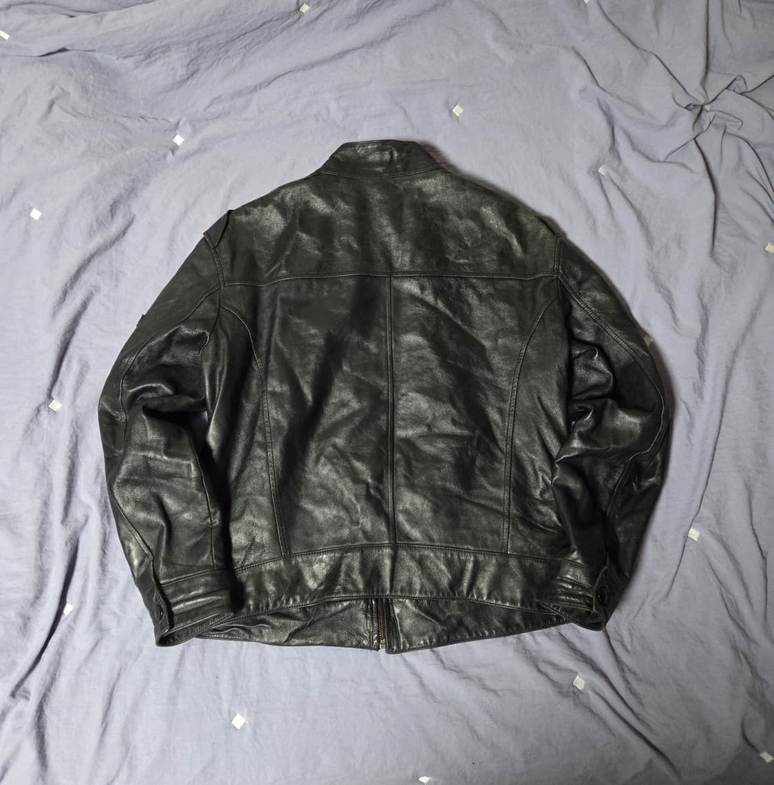 돌체앤가바나 DG 로고 가죽 라이더 자켓 블랙 상품이미지2